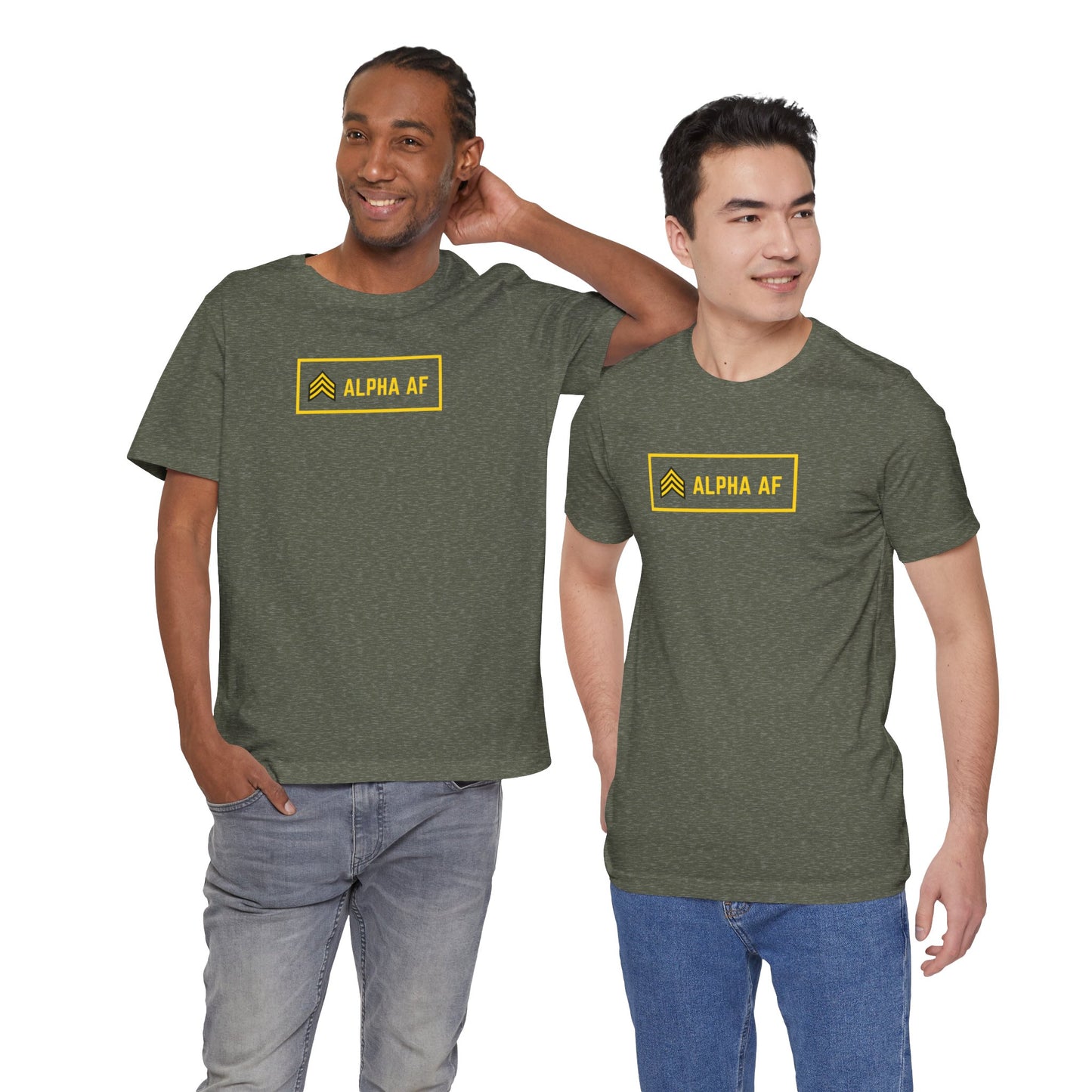 Alpha AF Military Shirt - Unisex Jersey Short Sleeve Tee