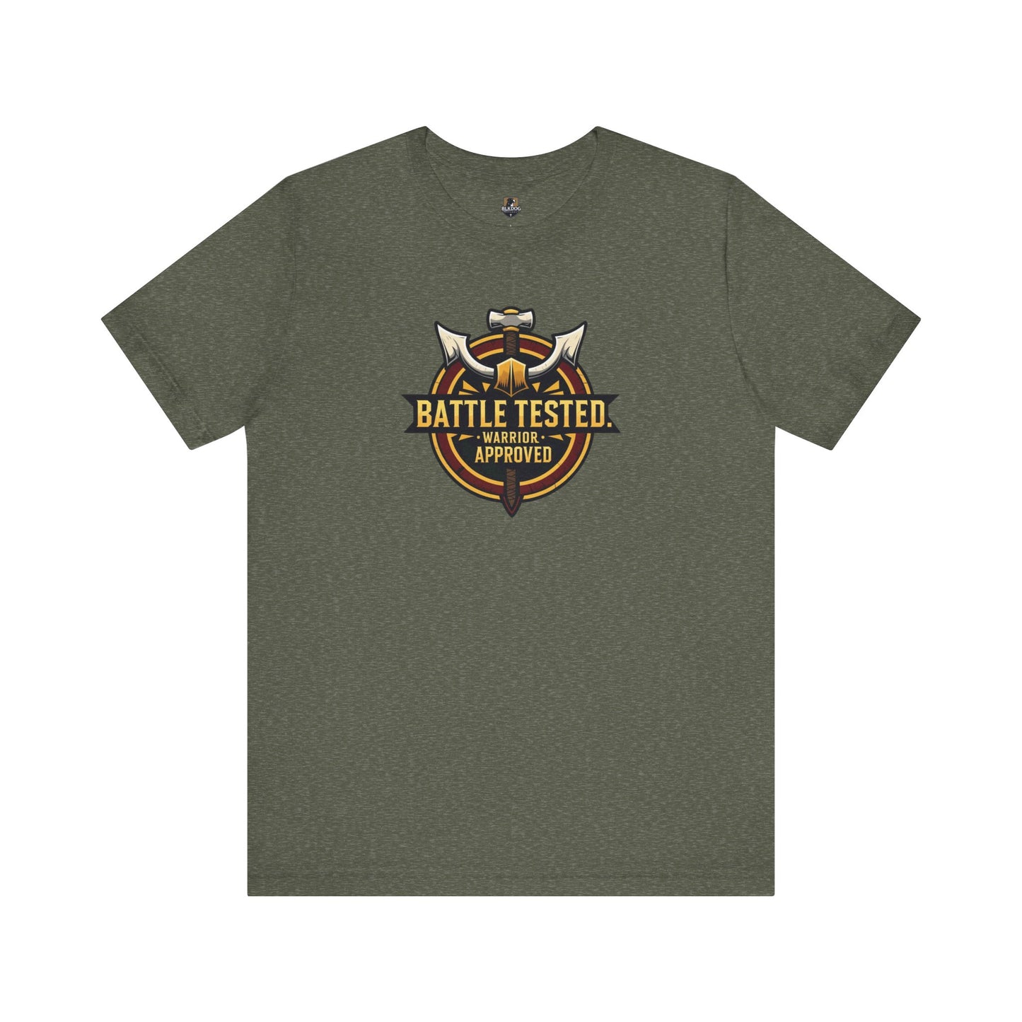 Battle Tested...Warrior Approved Unisex Jersey Tee, Graphic Tee, Casual Wear, Gifts for Him, Birthday Shirt, Warrior Apparel