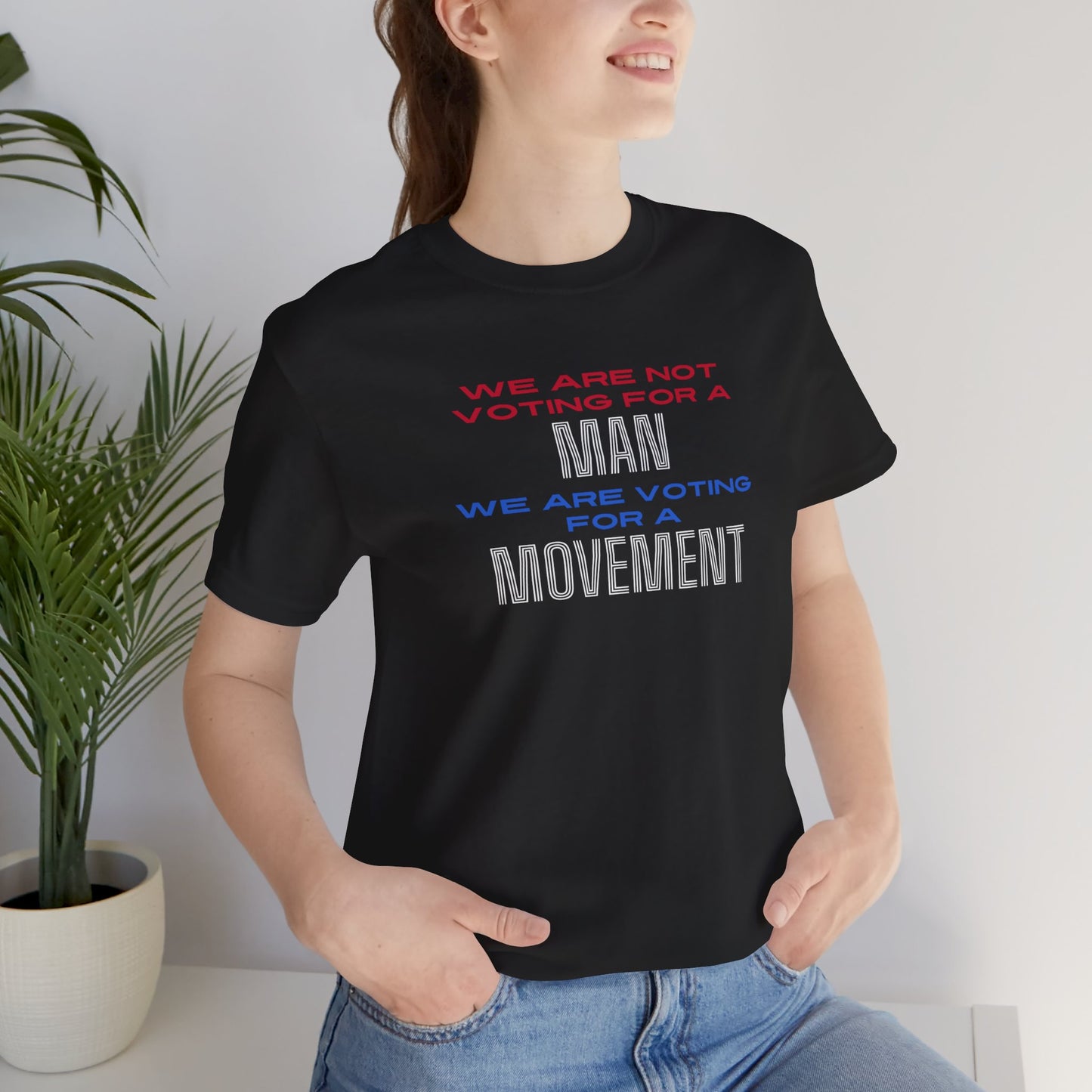 Vote for a Movement Unisex Tee, Political Voting Shirt, Men's and Women's Activist Tshirt, Election 2024 Apparel, Voting Rights Tee