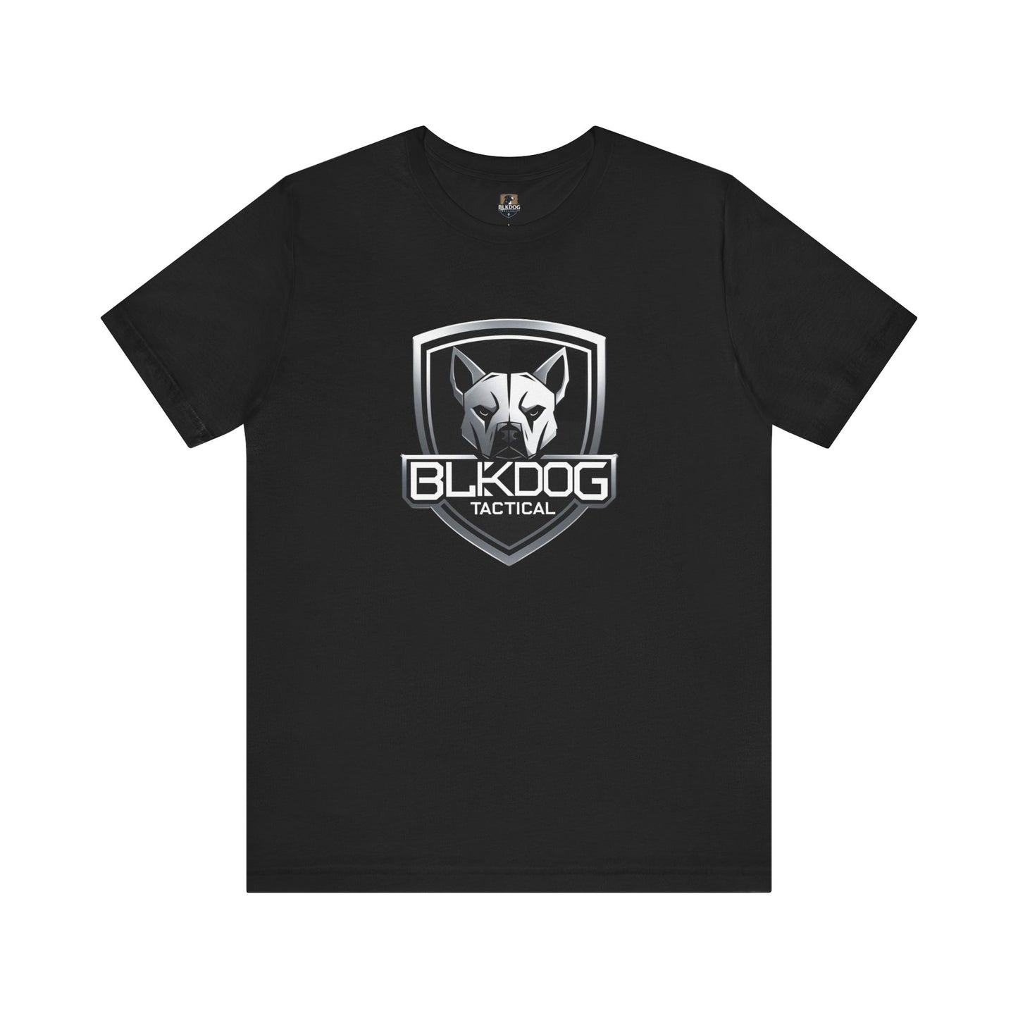 BLKDOG Tactical Unisex Jersey Tee, Graphic Tee, Casual Wear, Gift for Dog Lovers, Military Inspired, Everyday Comfort