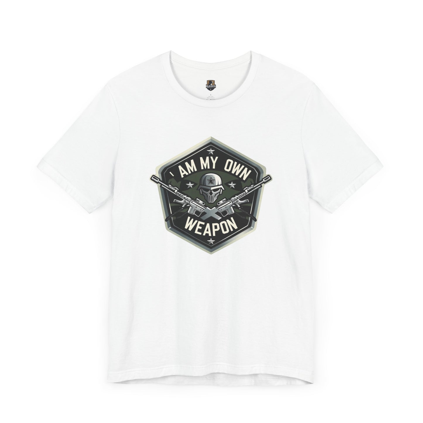 I am my Own Weapon, Unisex Jersey Short Sleeve Tee, Graphic Tee for Confidence, Gift for Self-Love, Casual Wear, Motivational Shirt