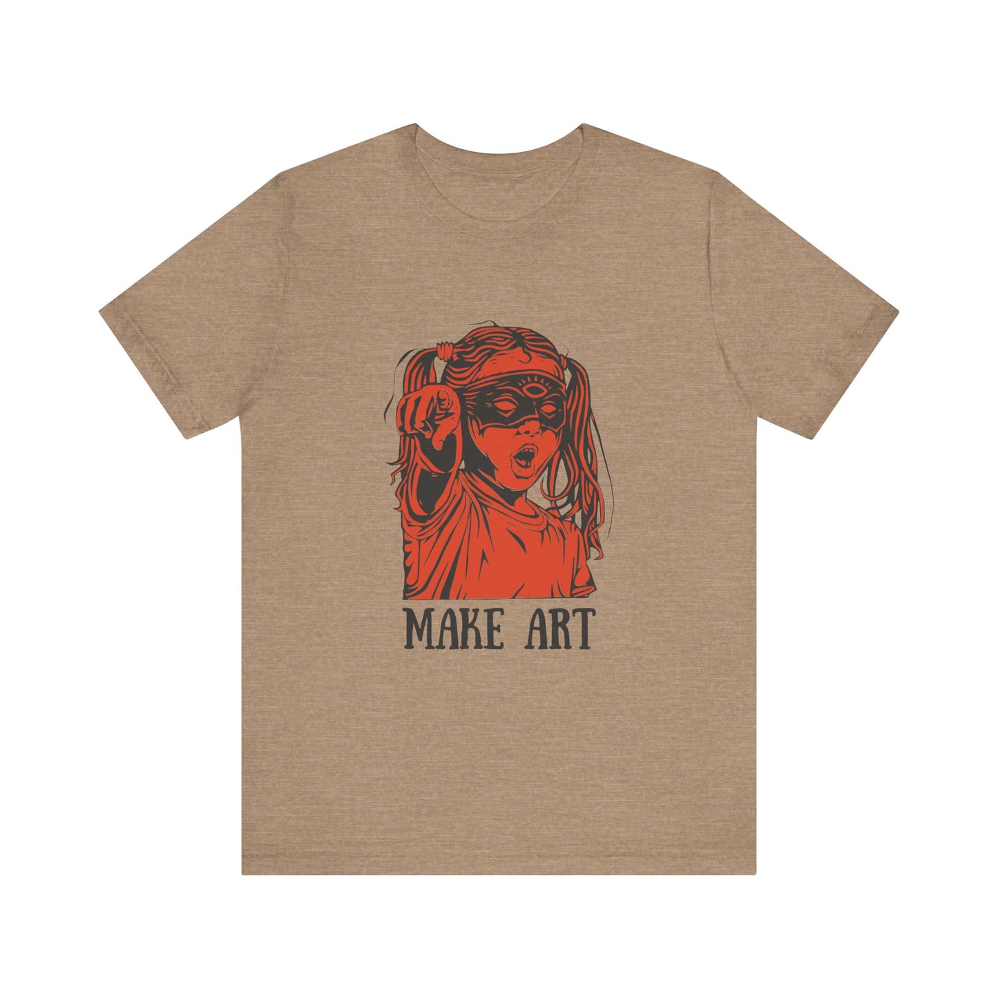 Make Art T-Shirt, Artist Tee, Creative Unisex Shirt, Graphic Design Top, Artistic Gift