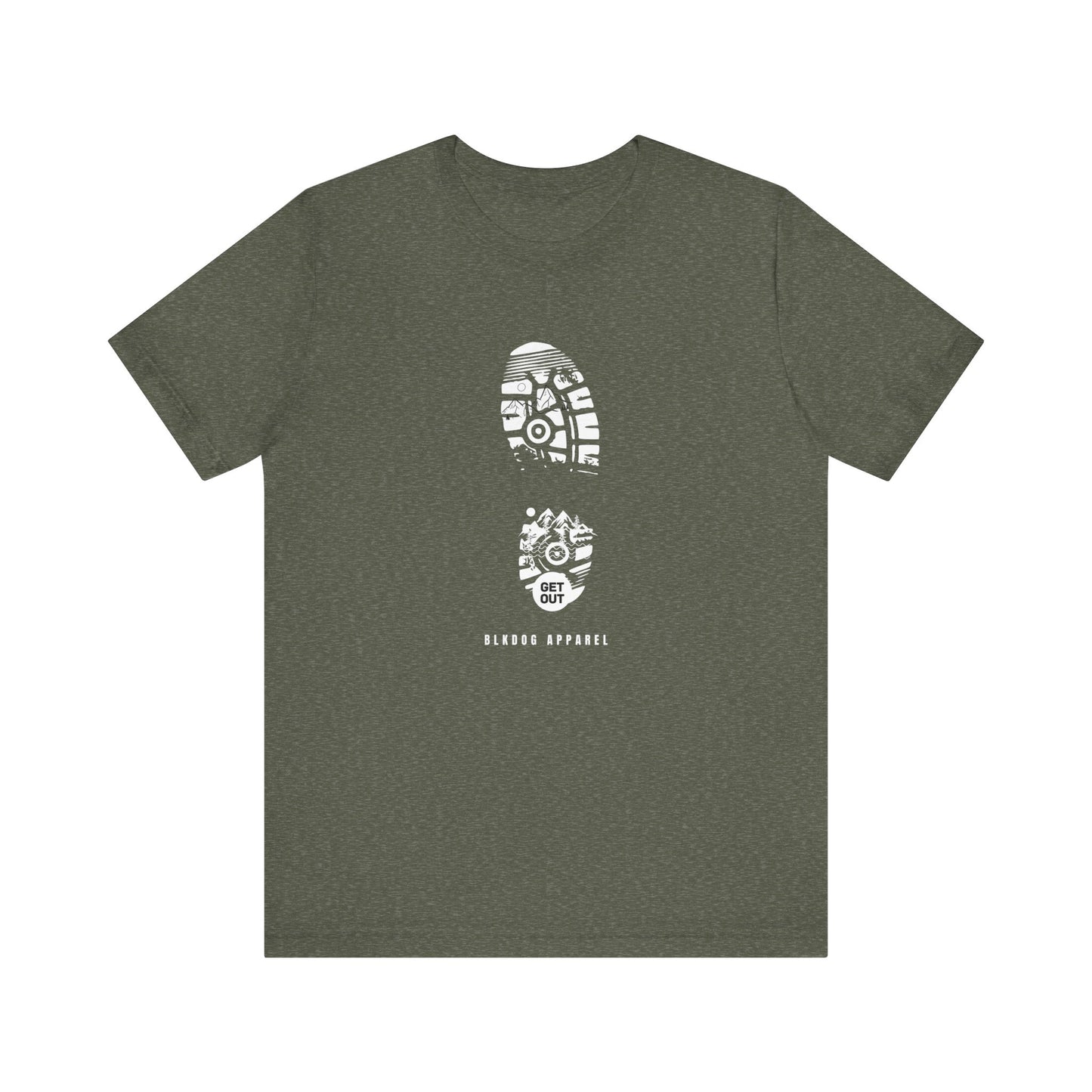 Get Out - BLKDOG APPAREL - Unisex Jersey Short Sleeve Tee
