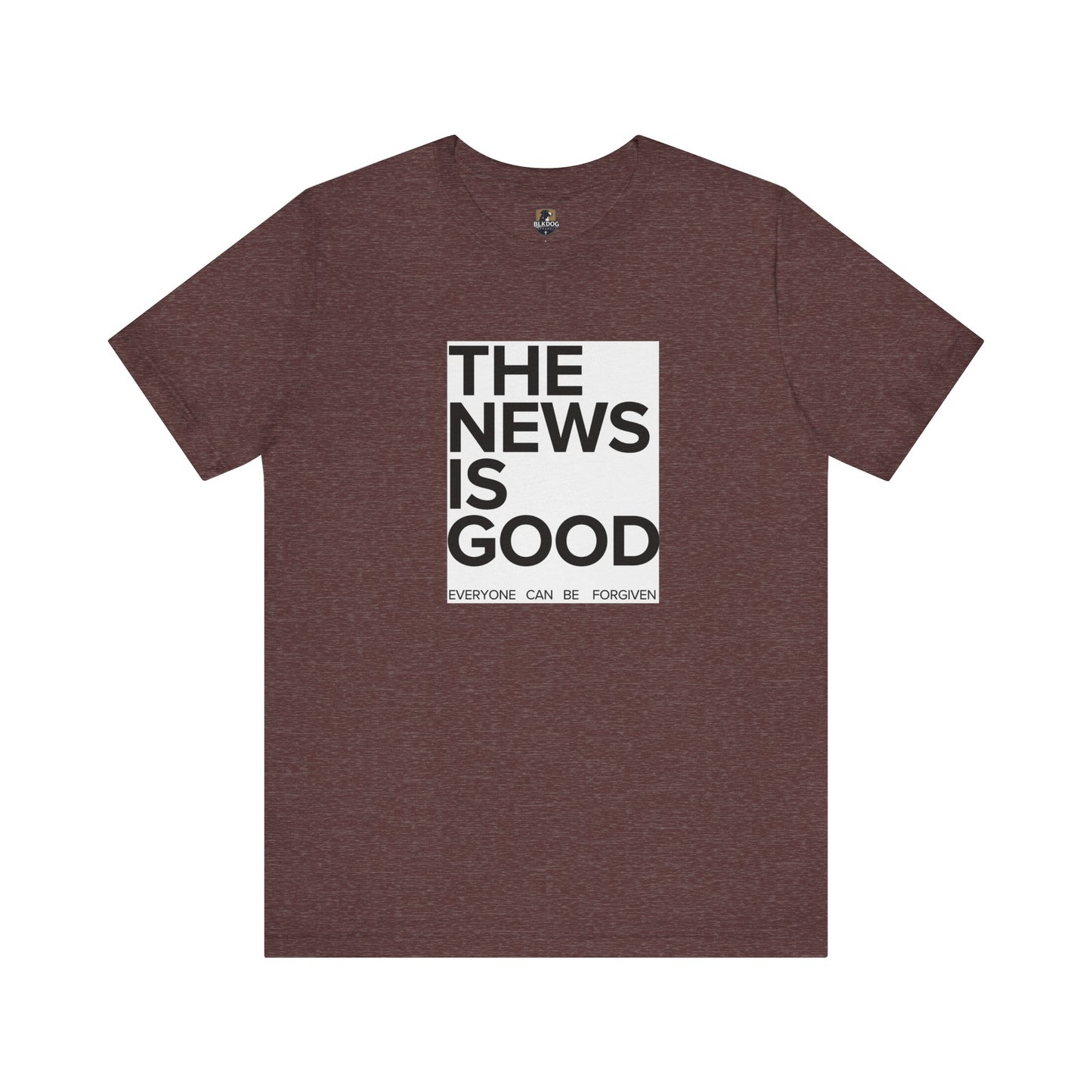 Forgiveness News Unisex Tee, Inspirational T-Shirt, Positive Vibes Top, Good News Shirt, Forgiveness Journalist Gift