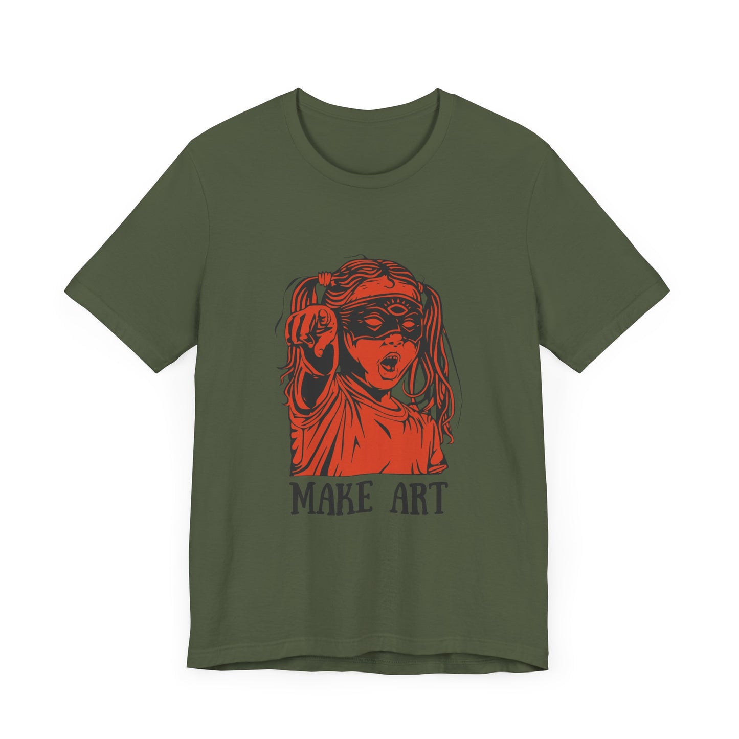 Make Art T-Shirt, Artist Tee, Creative Unisex Shirt, Graphic Design Top, Artistic Gift
