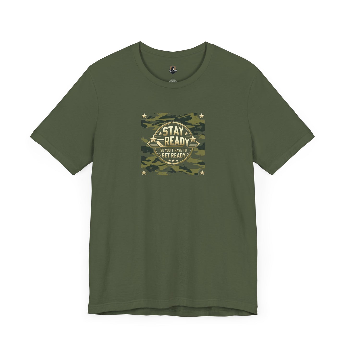 Camo Stay Ready Tee, Casual Unisex T-Shirt for Everyday Wear, Gift for Friends, Outdoor Adventures, Military Style Shirt