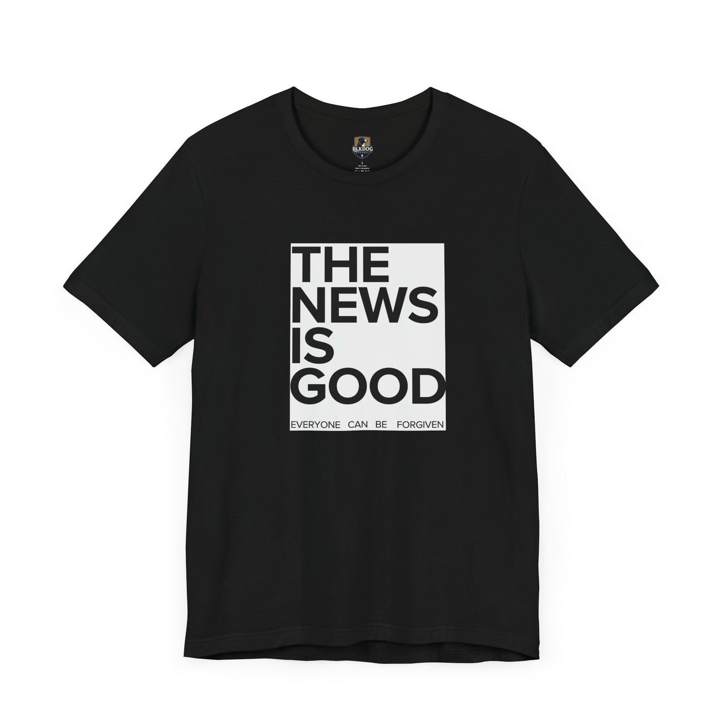 Forgiveness News Unisex Tee, Inspirational T-Shirt, Positive Vibes Top, Good News Shirt, Forgiveness Journalist Gift
