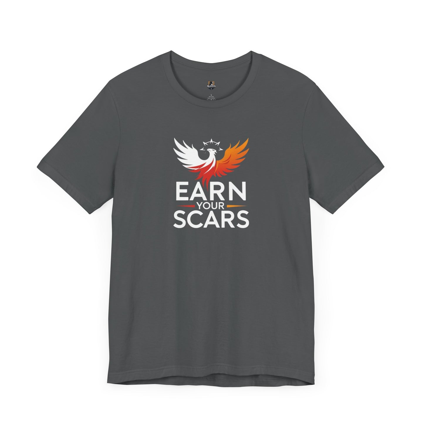 Phoenix Rise T-Shirt | Earn Your Scars Tee | Motivational Apparel | Gift for Resilience, Fitness, and Mental Strength