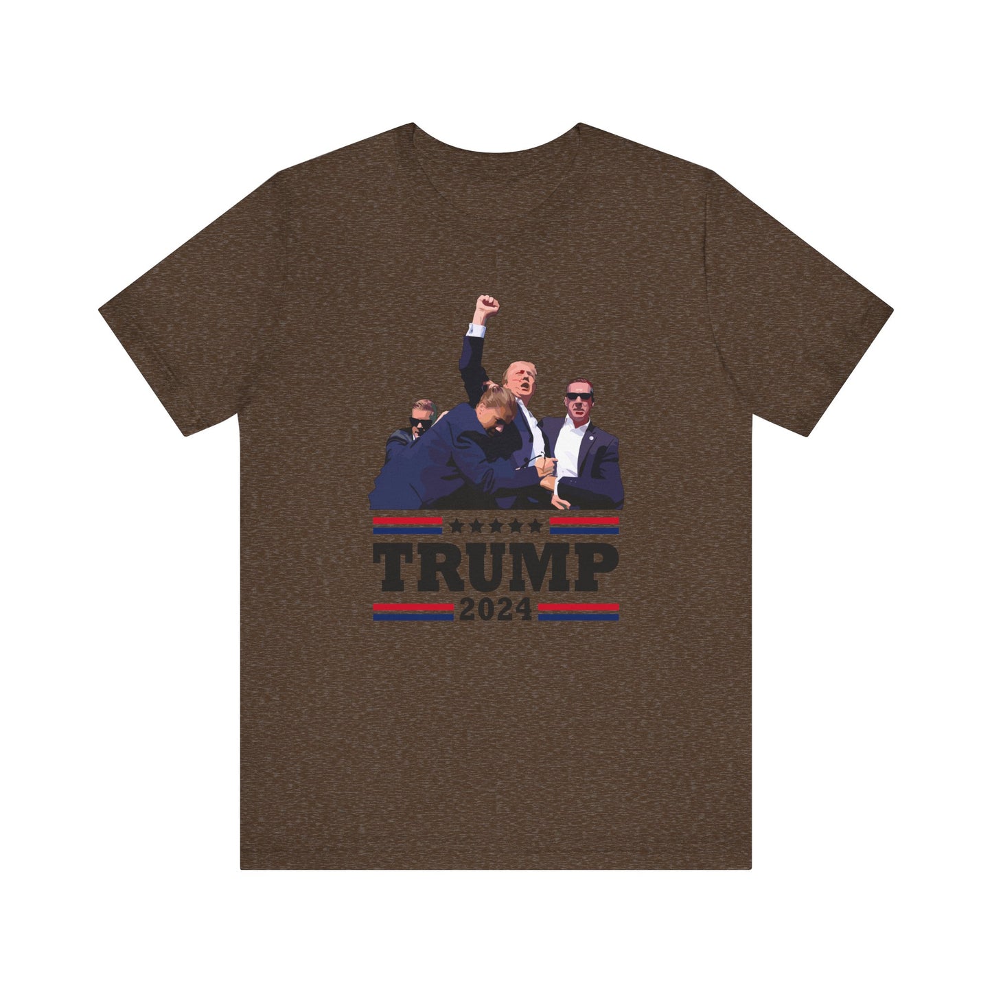 Trump 24 - Fight - Assassination Attempt Shot Shirt - Unisex Jersey Short Sleeve Tee