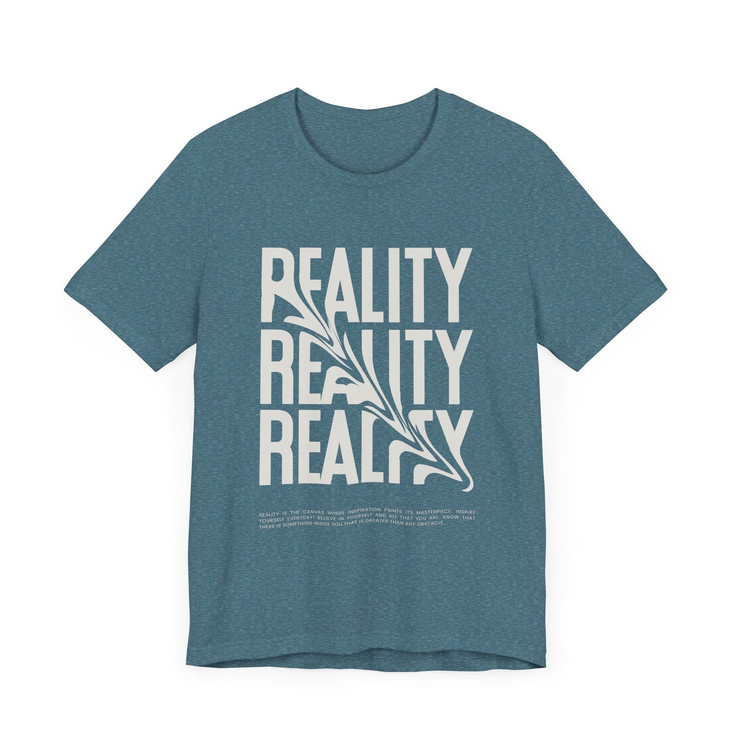 Skewed Reality Unisex Tee, Graphic T-Shirt, Abstract Design, Black and White Shirt, Unique Gift