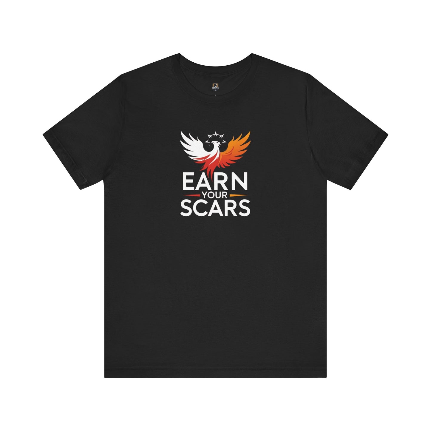 Phoenix Rise T-Shirt | Earn Your Scars Tee | Motivational Apparel | Gift for Resilience, Fitness, and Mental Strength