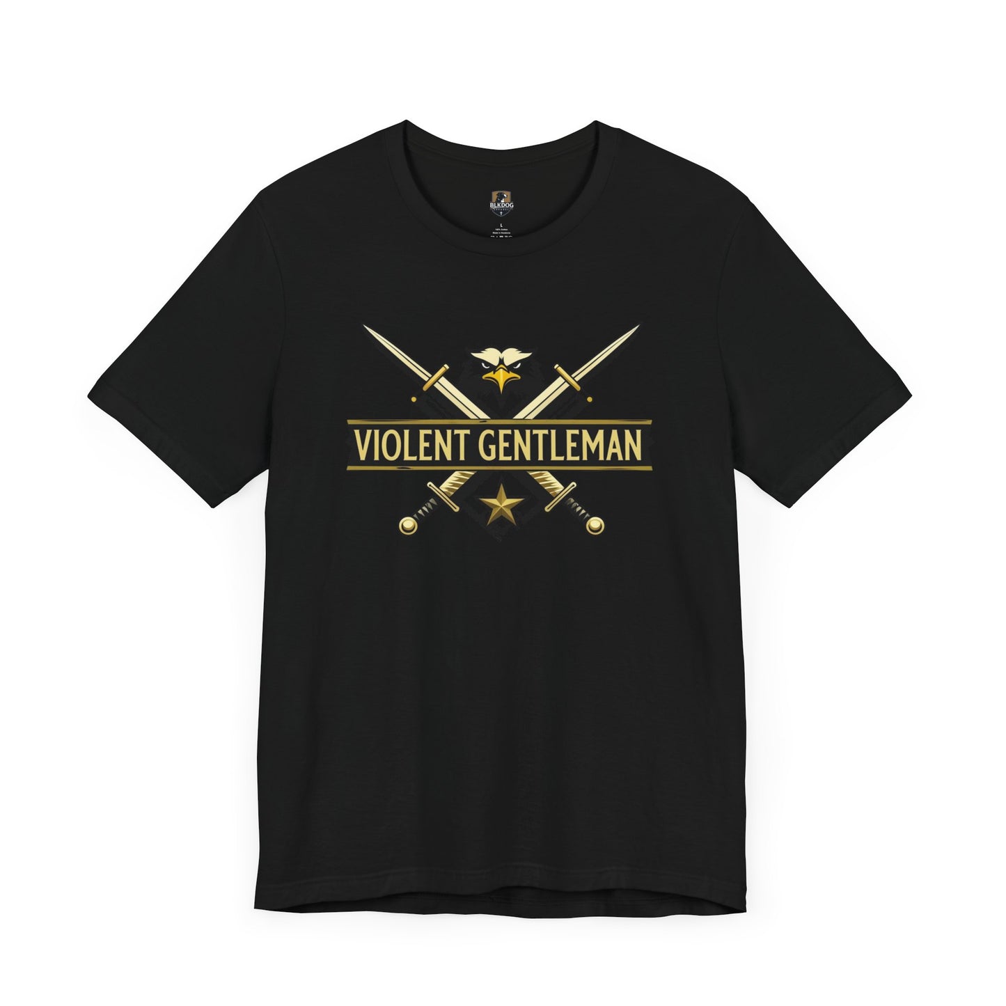 Violent Gentleman Tee, Unisex Jersey Shirt, Classic Casual Wear, Perfect Gift for Him, Graphic Tee for All Occasions
