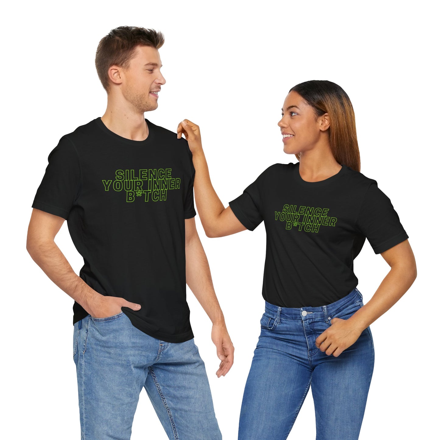 Silence your Inner Bitch - Unisex Jersey Short Sleeve Tee