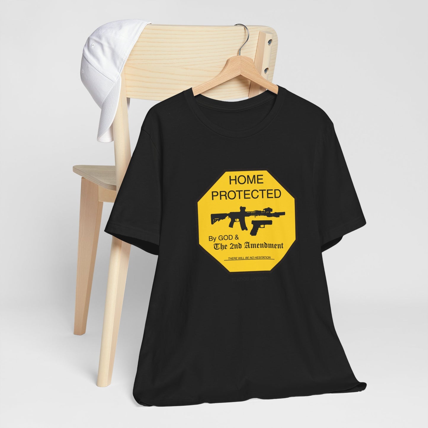 Home Protected by God and The 2nd Amendment - Unisex Jersey Short Sleeve Tee