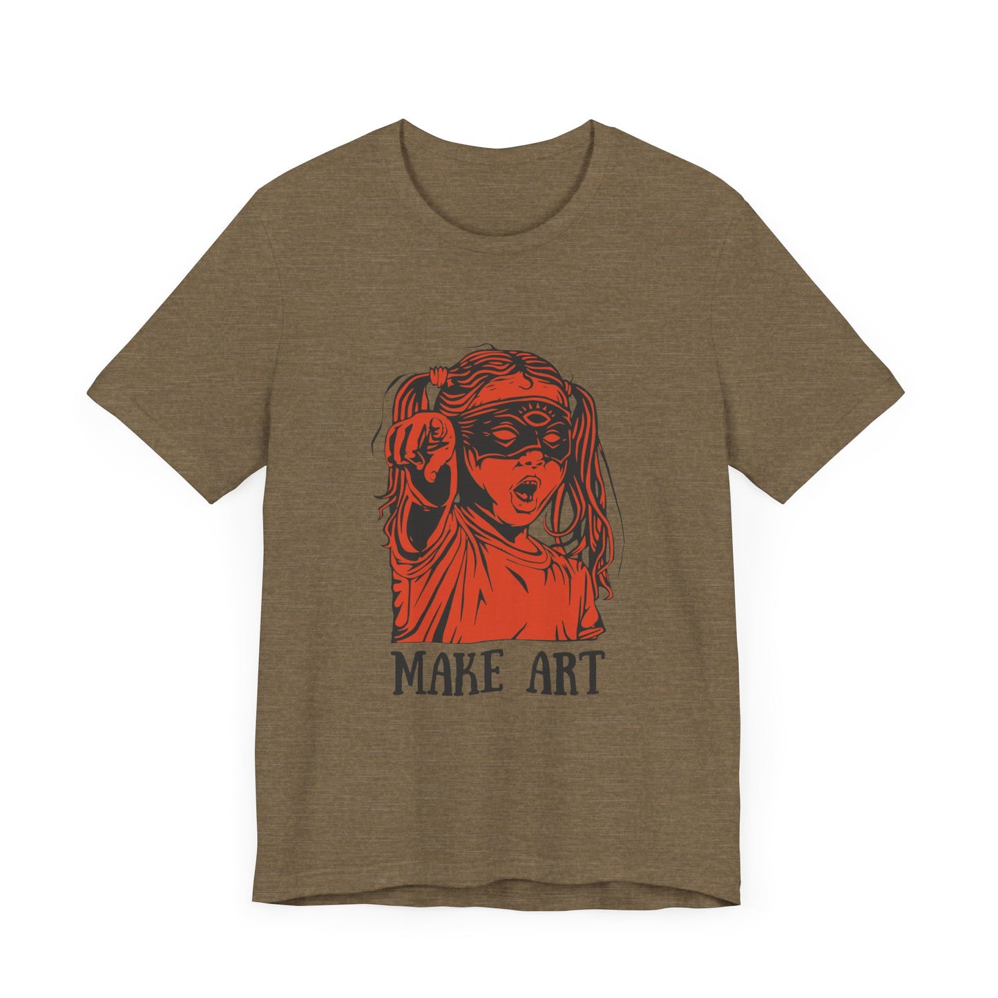 Make Art T-Shirt, Artist Tee, Creative Unisex Shirt, Graphic Design Top, Artistic Gift
