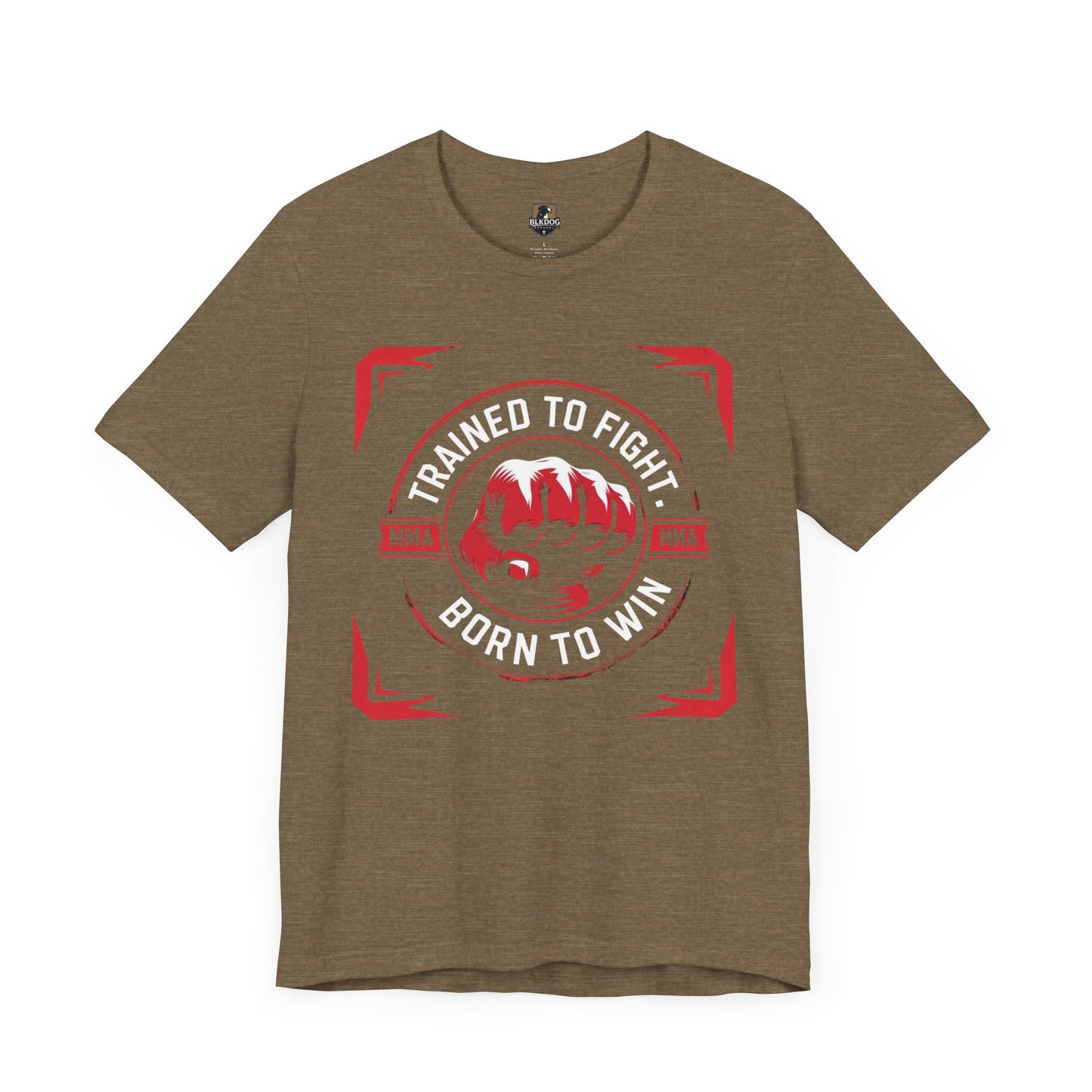 Trained to Fight Tee, Unisex Jersey Short Sleeve Tee for Fighters, Athletic Gift, Workout Apparel, Motivational Shirt