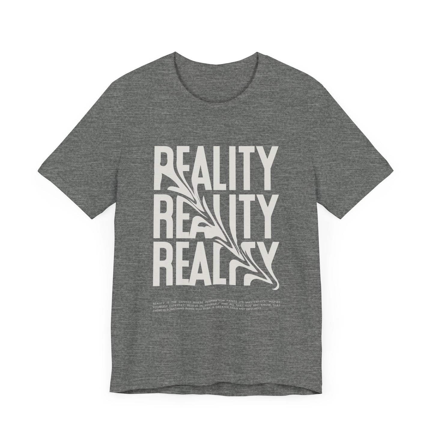 Skewed Reality Unisex Tee, Graphic T-Shirt, Abstract Design, Black and White Shirt, Unique Gift