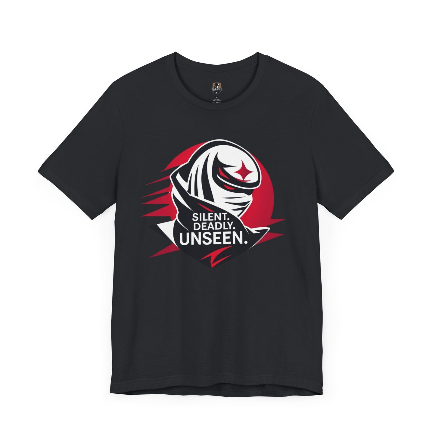 Silent Deadly Unseen Tee, Cool Graphic T-Shirt, Trendy Casual Wear, Gift for Ninja Fans, Streetwear Apparel, Unisex Short Sleeve Shirt