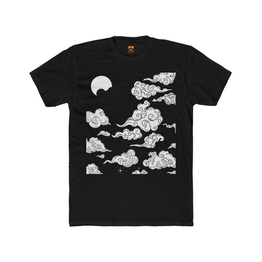 Japanese Clouds - Men's Cotton Crew Tee