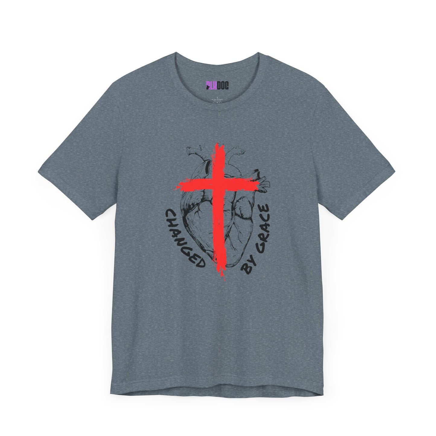 Christian Unisex Tee, Grace and Cross Shirt, Religious T-Shirt, Inspirational Top, Faith Apparel, Christian Clothing