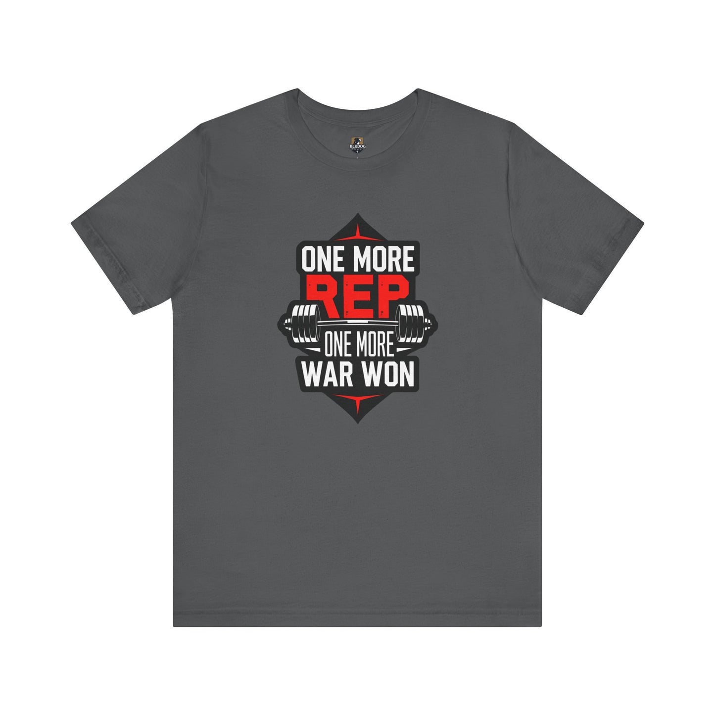 Motivational Fitness Tee - "One More Rep, One More War Won" Unisex Jersey Short Sleeve T-Shirt, Workout Shirt, Gym Apparel, Gift for [...]