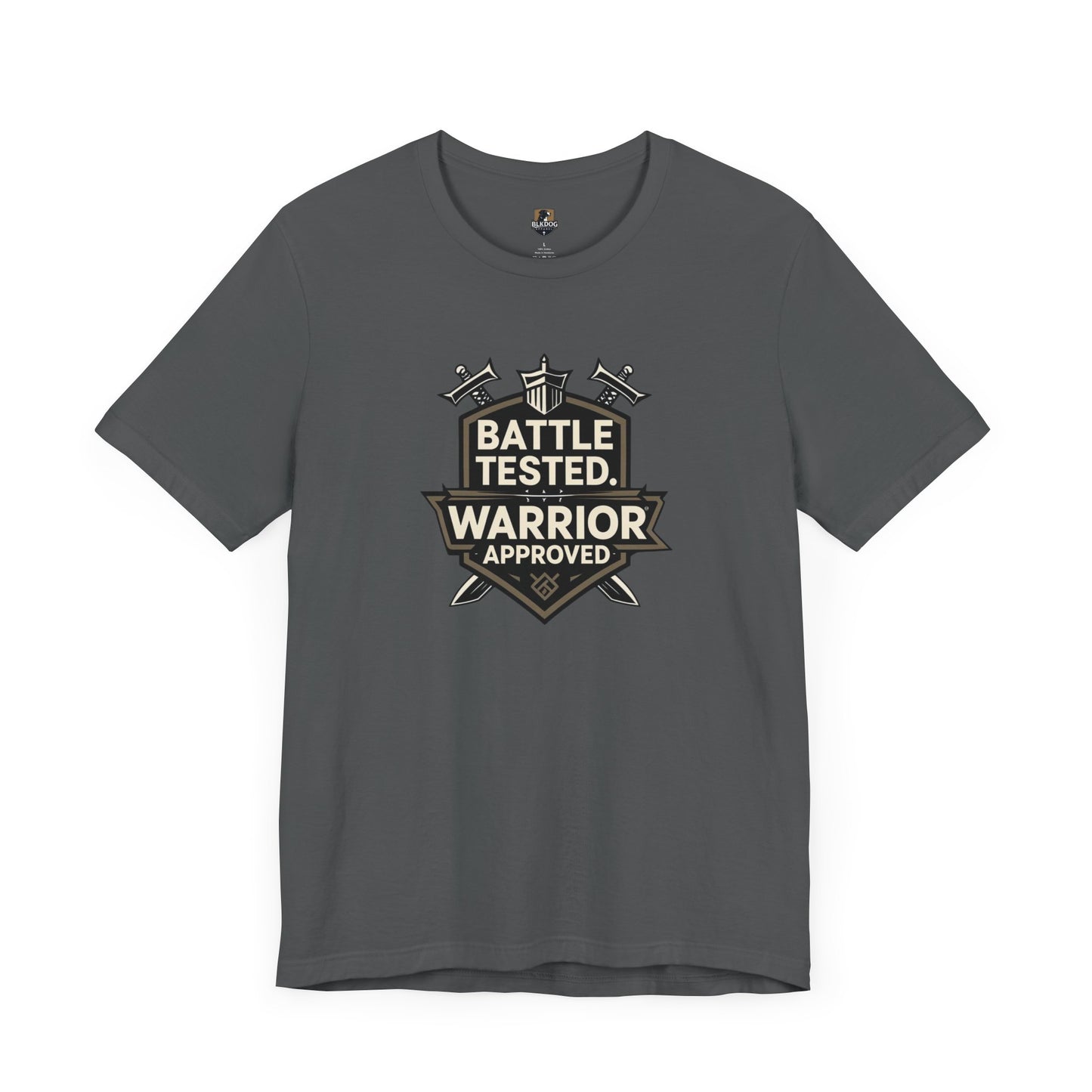 Battle Tested Warrior Approved Tee - Unisex Jersey Short Sleeve Shirt, Perfect Gift for Warriors, Fitness Enthusiasts, Casual Wear, [...]