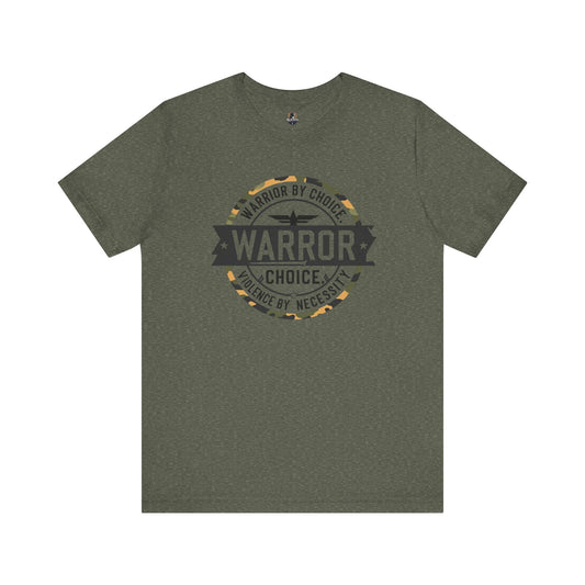 Warrior By Choice Unisex Tee | Empowerment Shirt for Fighters, Casual Wear, Gift for Martial Arts Lovers, Graphic Tee, Everyday Comfort