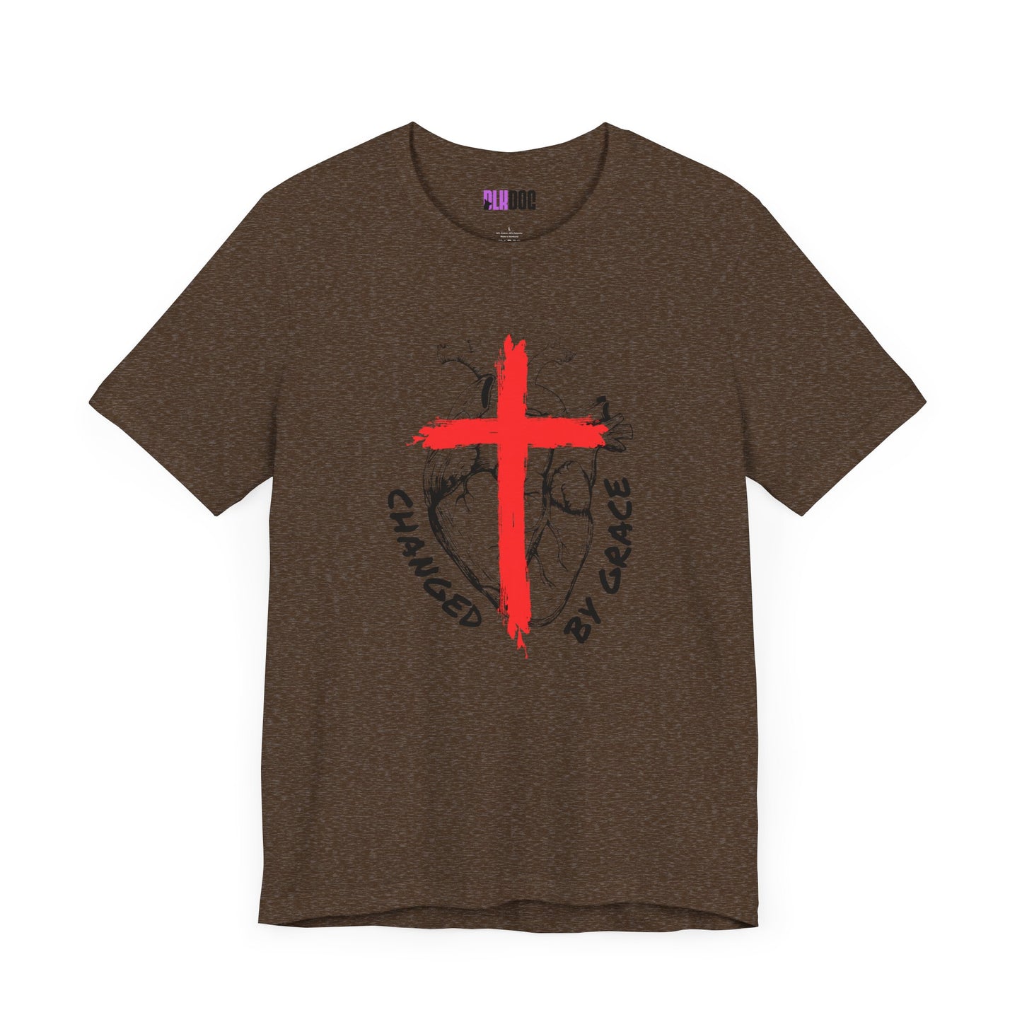 Christian Unisex Tee, Grace and Cross Shirt, Religious T-Shirt, Inspirational Top, Faith Apparel, Christian Clothing