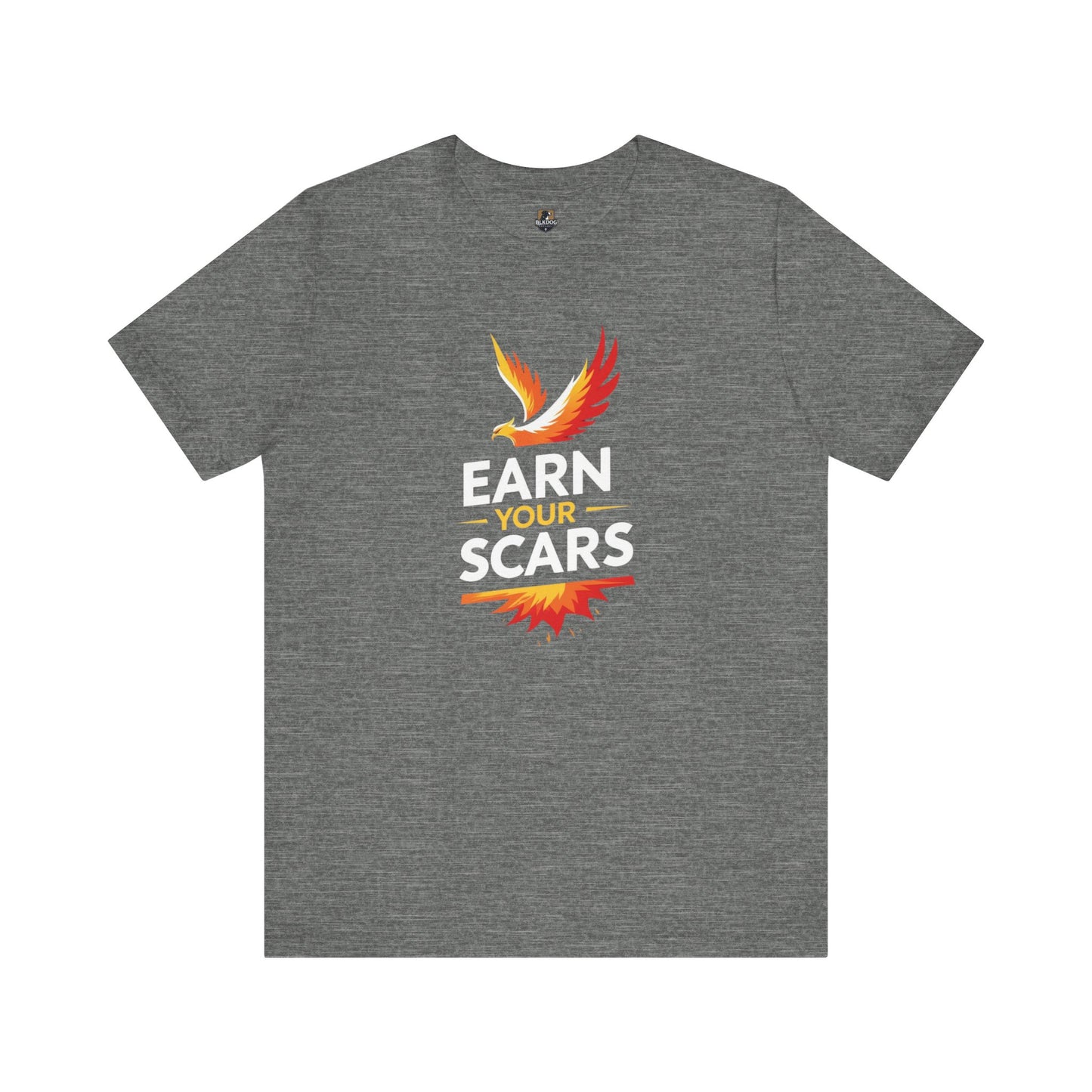 Empowering Graphic Tee: Earn Your Scars, Unisex T-Shirt, Motivational Shirt, Gifts for Athletes, Fitness Apparel, Casual Wear, [...]