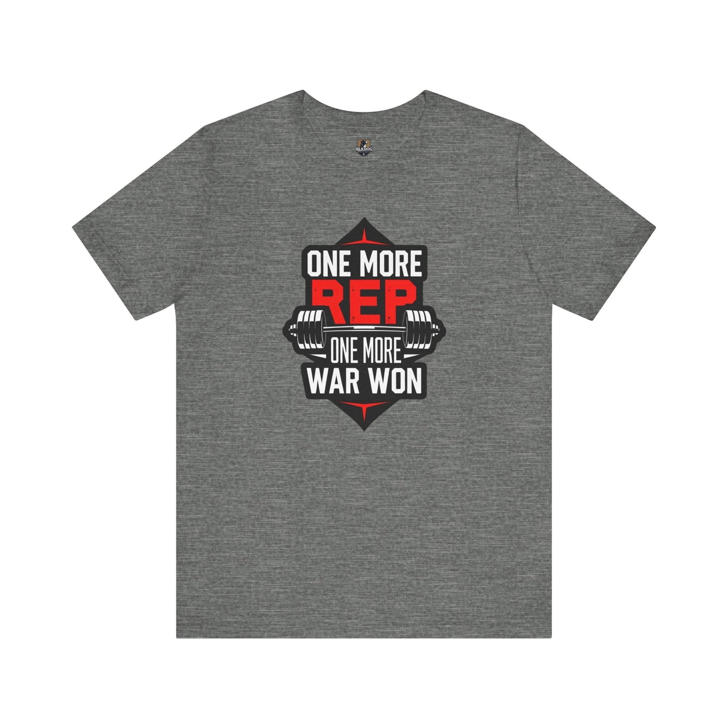 Motivational Fitness Tee - "One More Rep, One More War Won" Unisex Jersey Short Sleeve T-Shirt, Workout Shirt, Gym Apparel, Gift for [...]