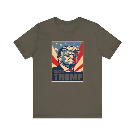 Trump24 - Bust of Trump - #trump24 - Unisex Jersey Short Sleeve Tee