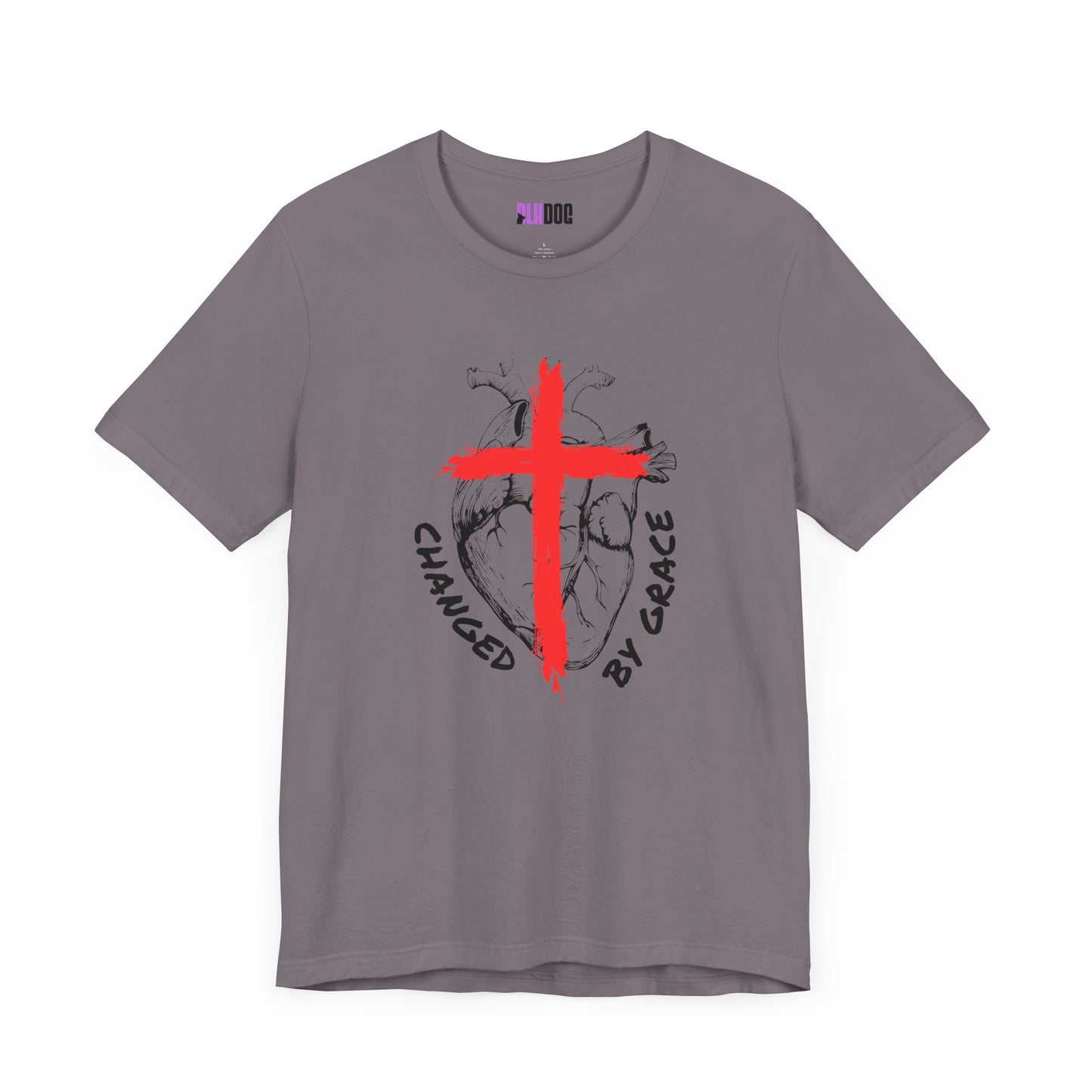 Christian Unisex Tee, Grace and Cross Shirt, Religious T-Shirt, Inspirational Top, Faith Apparel, Christian Clothing