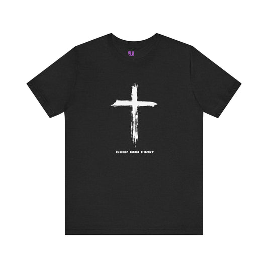 Faithful Unisex Tee, Religious T-Shirt, Christian Cross Shirt, Spiritual Apparel, Inspirational Clothing
