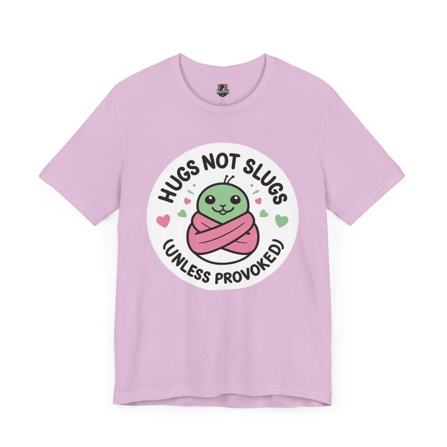 Hugs Not Slugs Tee, Cute Graphic T-Shirt for Animal Lovers, Funny Gift for Friends, Casual Wear, Summer Apparel, Birthday Gift
