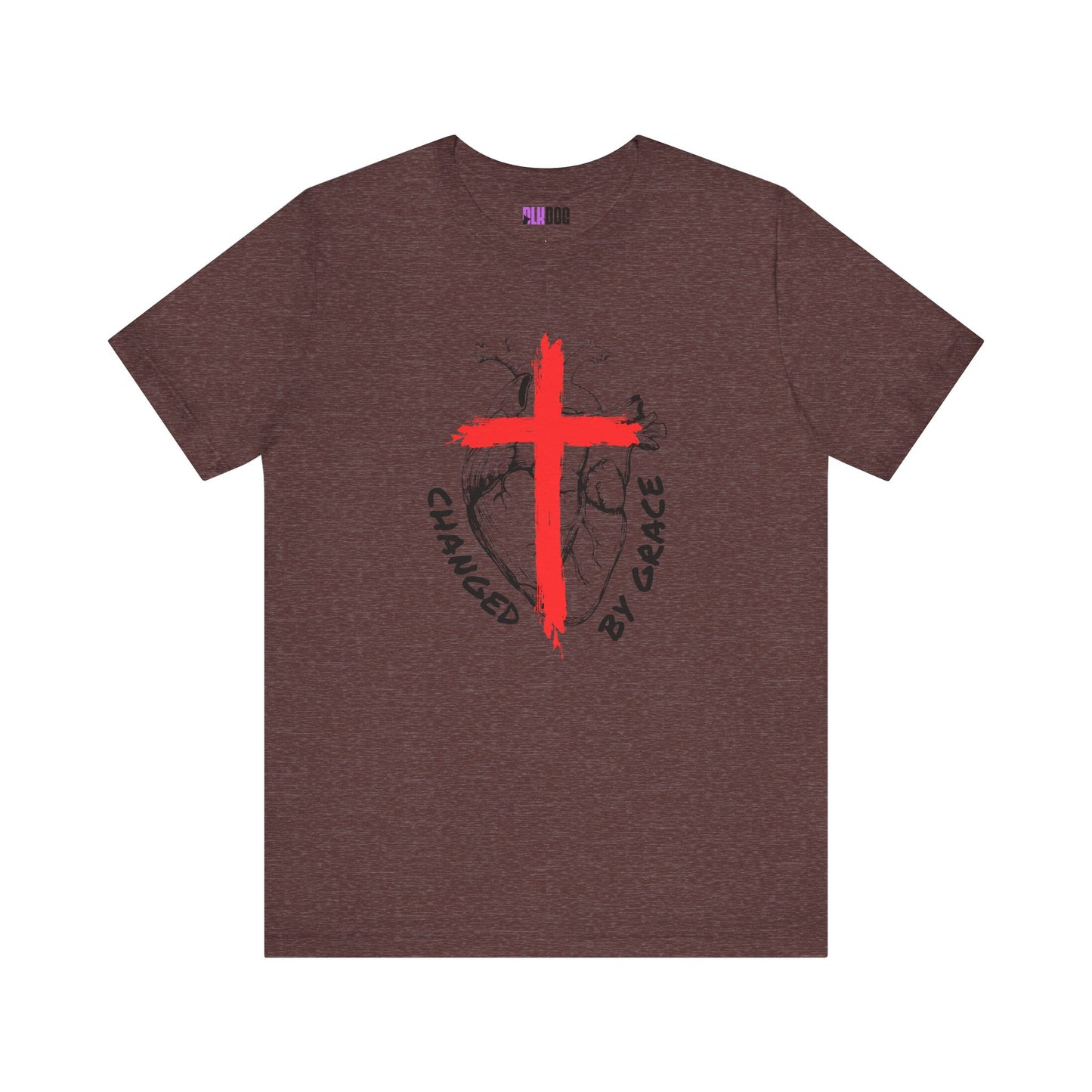 Christian Unisex Tee, Grace and Cross Shirt, Religious T-Shirt, Inspirational Top, Faith Apparel, Christian Clothing