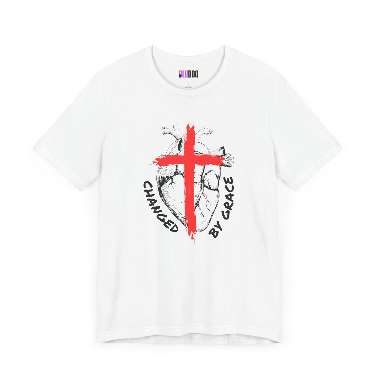 Christian Unisex Tee, Grace and Cross Shirt, Religious T-Shirt, Inspirational Top, Faith Apparel, Christian Clothing