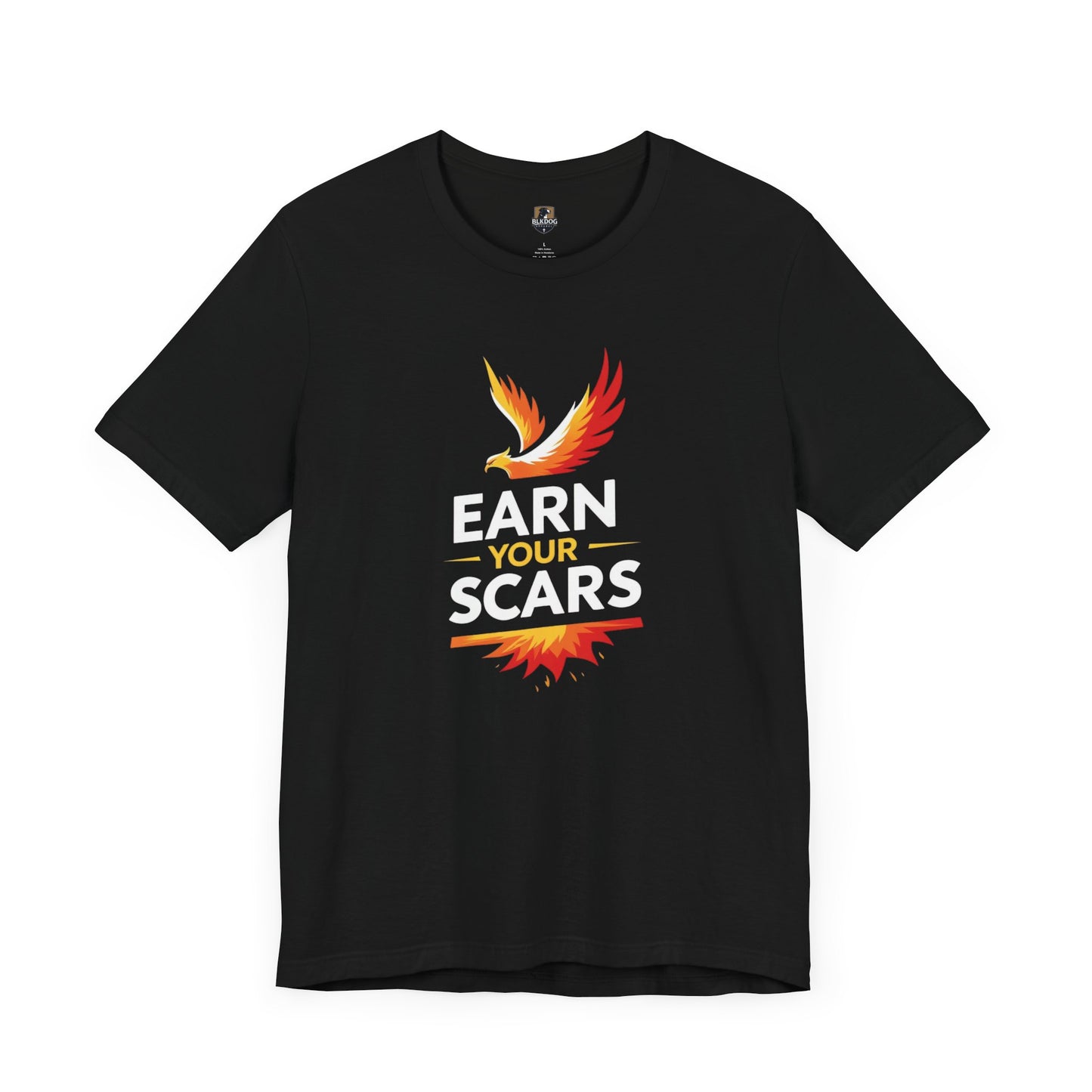 Empowering Graphic Tee: Earn Your Scars, Unisex T-Shirt, Motivational Shirt, Gifts for Athletes, Fitness Apparel, Casual Wear, [...]