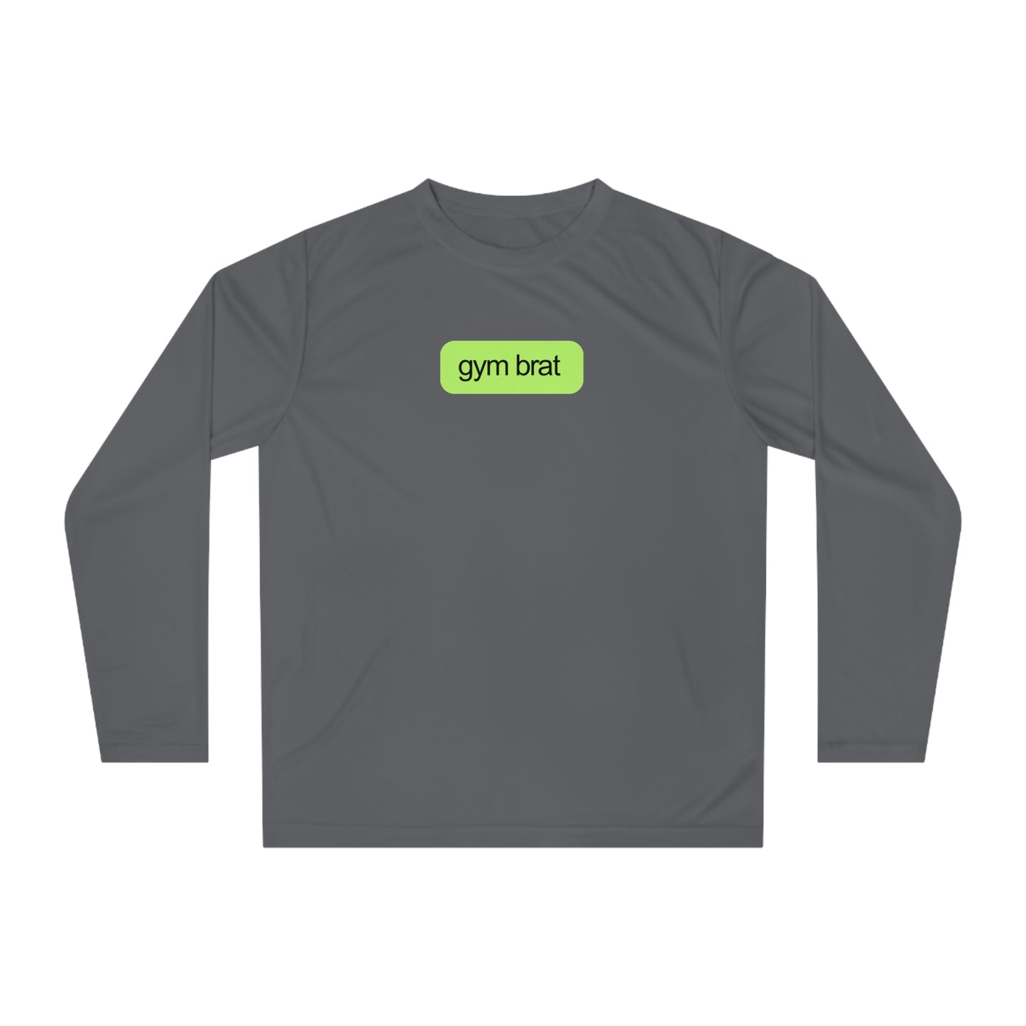 Gym Brat Performance Long Sleeve Shirt, Workout Tee for Fitness Lovers, Unisex Sportswear, Perfect for Gym and Casual Wear, Gift for