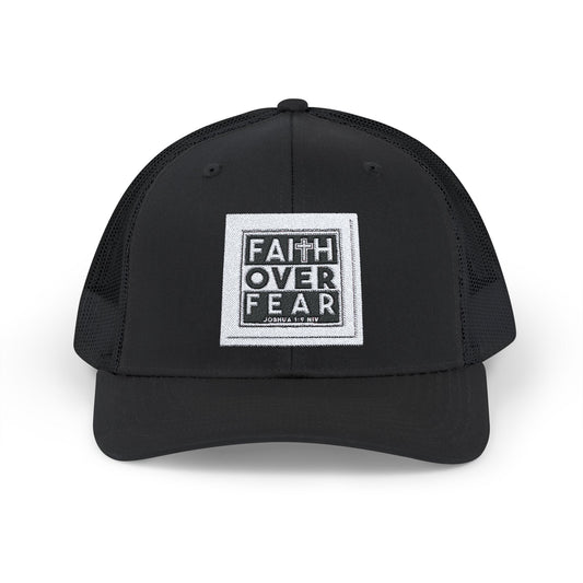 Faith over Fear Hat - Snapback Trucker Cap