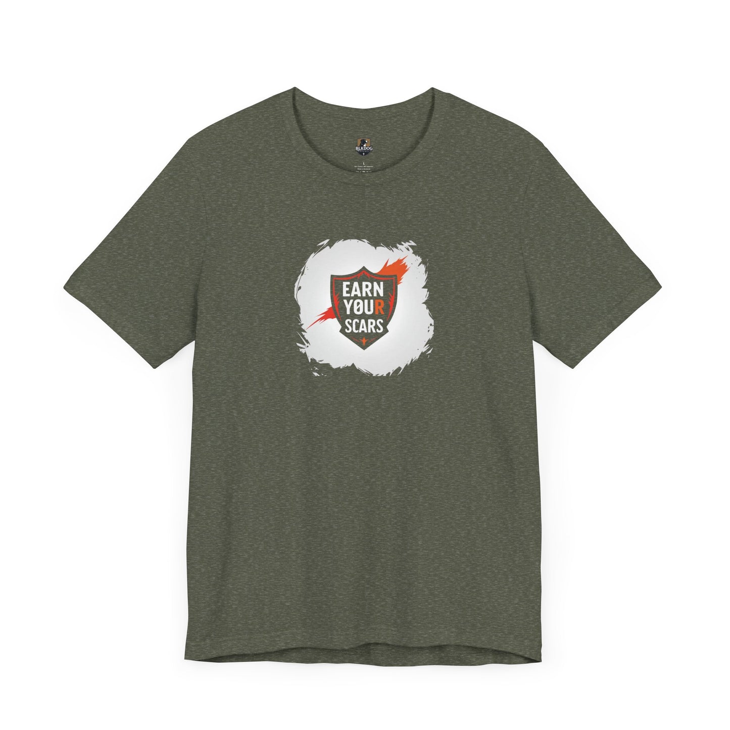 Unisex Motivational Tee - "Earn Your Scars" - Fitness Shirt for Gym Lovers, Gift for Athletes, Inspirational Apparel, Casual Wear, [...]