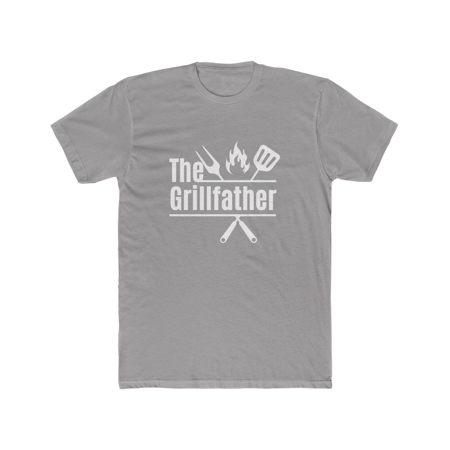 Father's Day T-Shirt - The Grill Father - Men's Cotton Crew Tee