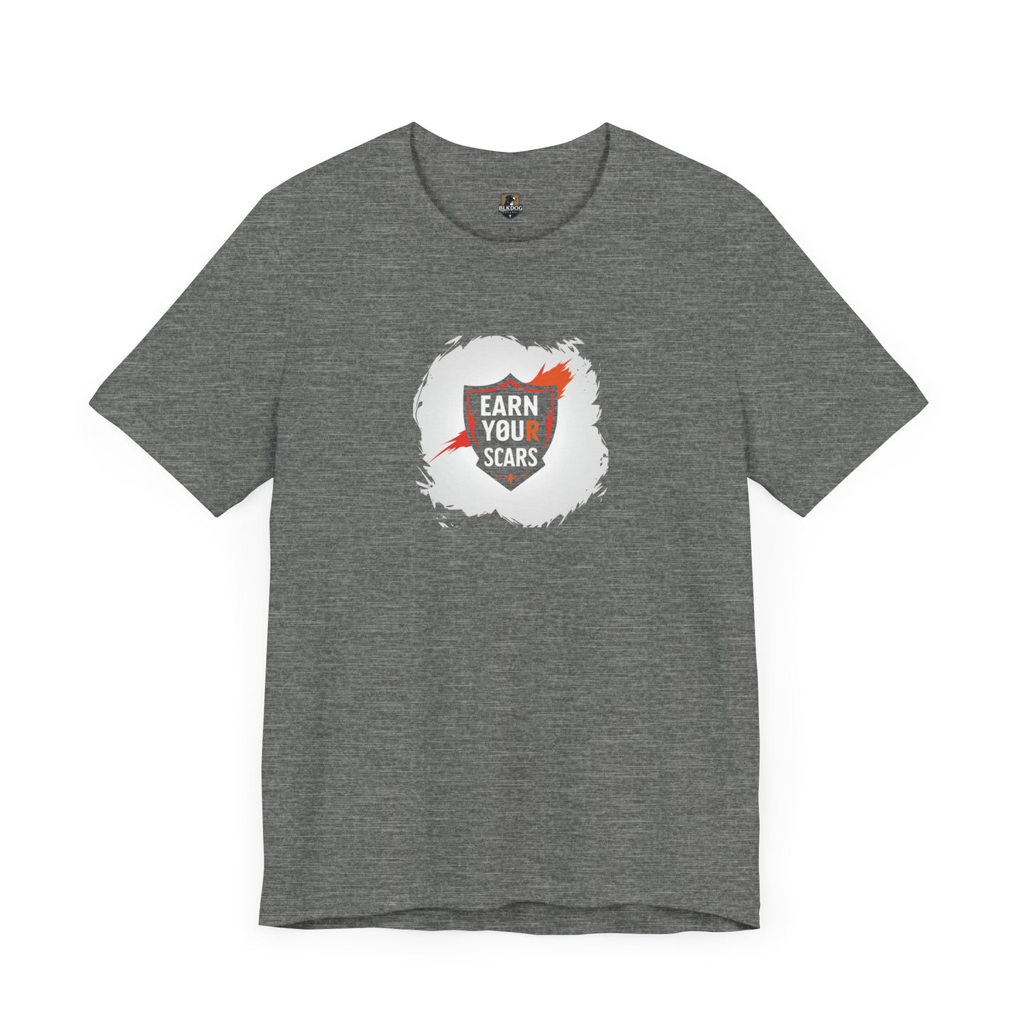 Unisex Motivational Tee - "Earn Your Scars" - Fitness Shirt for Gym Lovers, Gift for Athletes, Inspirational Apparel, Casual Wear, [...]
