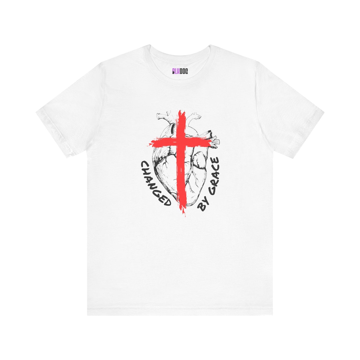 Christian Unisex Tee, Grace and Cross Shirt, Religious T-Shirt, Inspirational Top, Faith Apparel, Christian Clothing