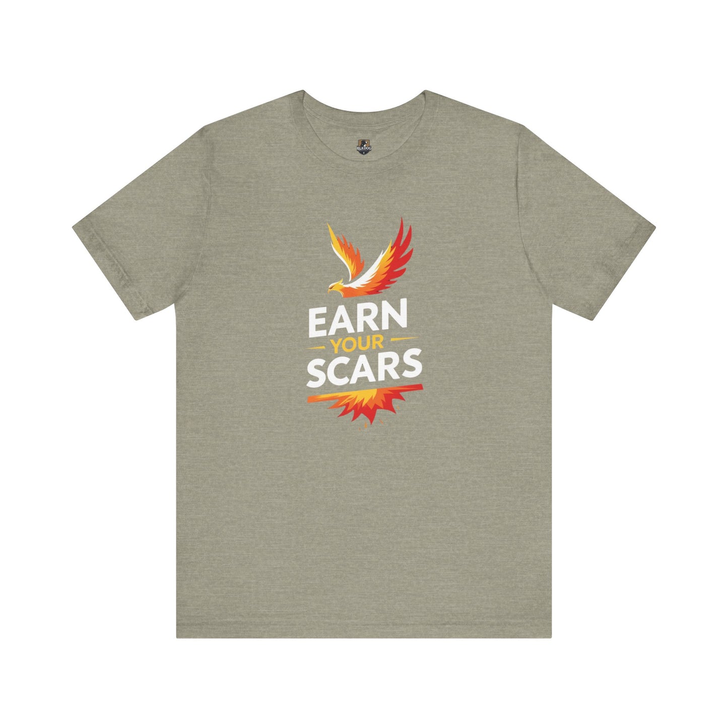Empowering Graphic Tee: Earn Your Scars, Unisex T-Shirt, Motivational Shirt, Gifts for Athletes, Fitness Apparel, Casual Wear, [...]