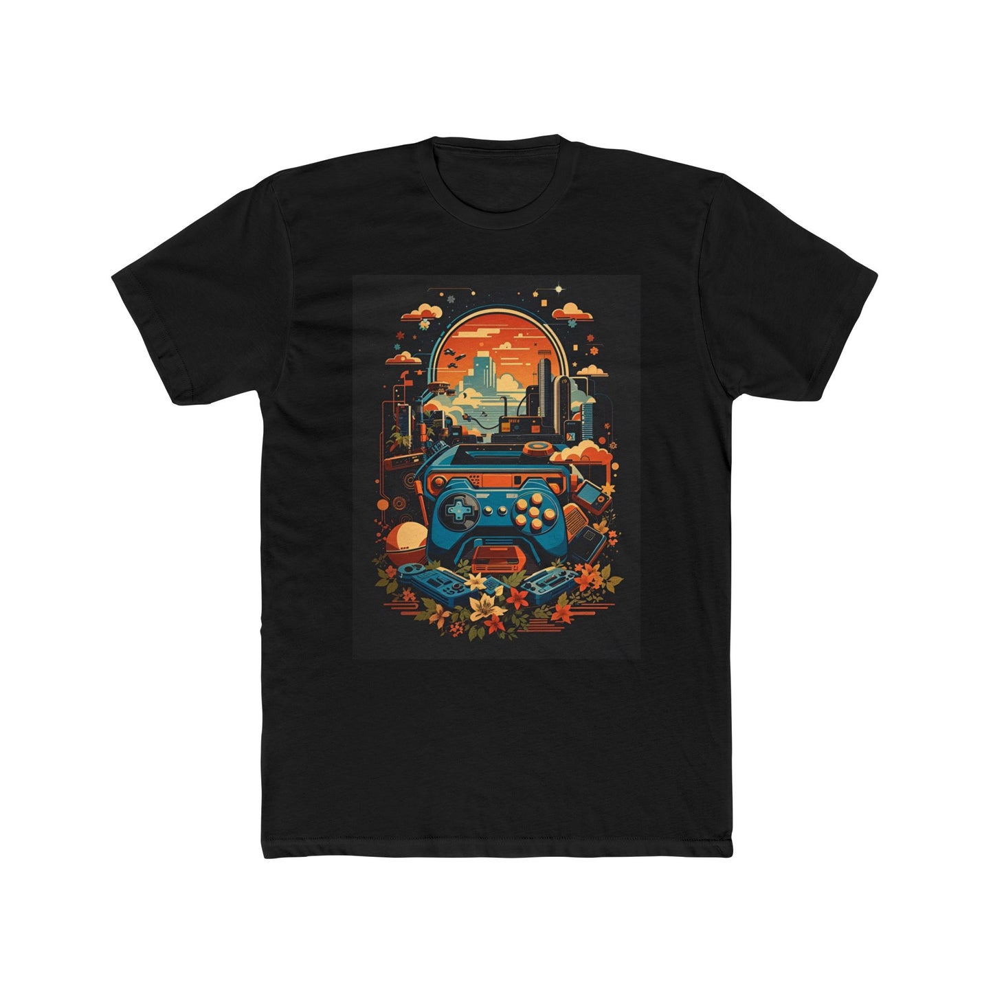 Retro Gaming - Men's Cotton Crew Tee