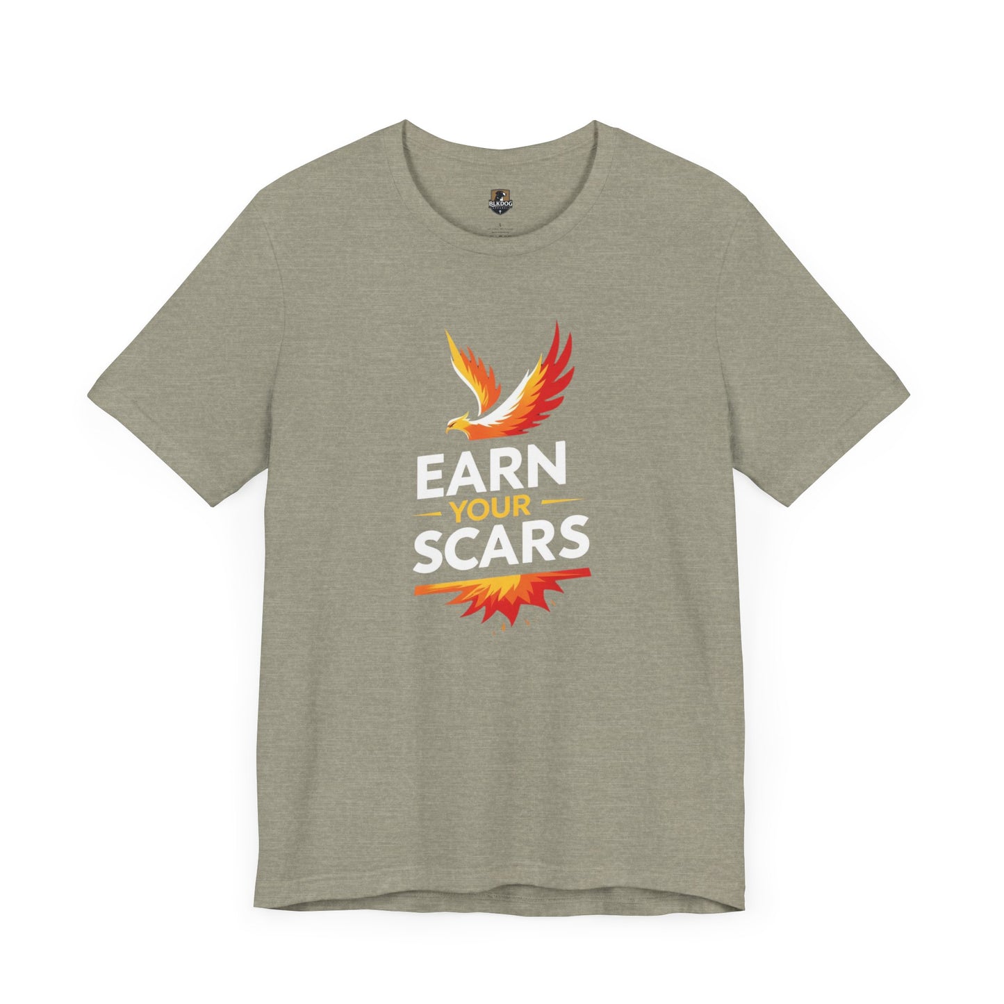 Empowering Graphic Tee: Earn Your Scars, Unisex T-Shirt, Motivational Shirt, Gifts for Athletes, Fitness Apparel, Casual Wear, [...]