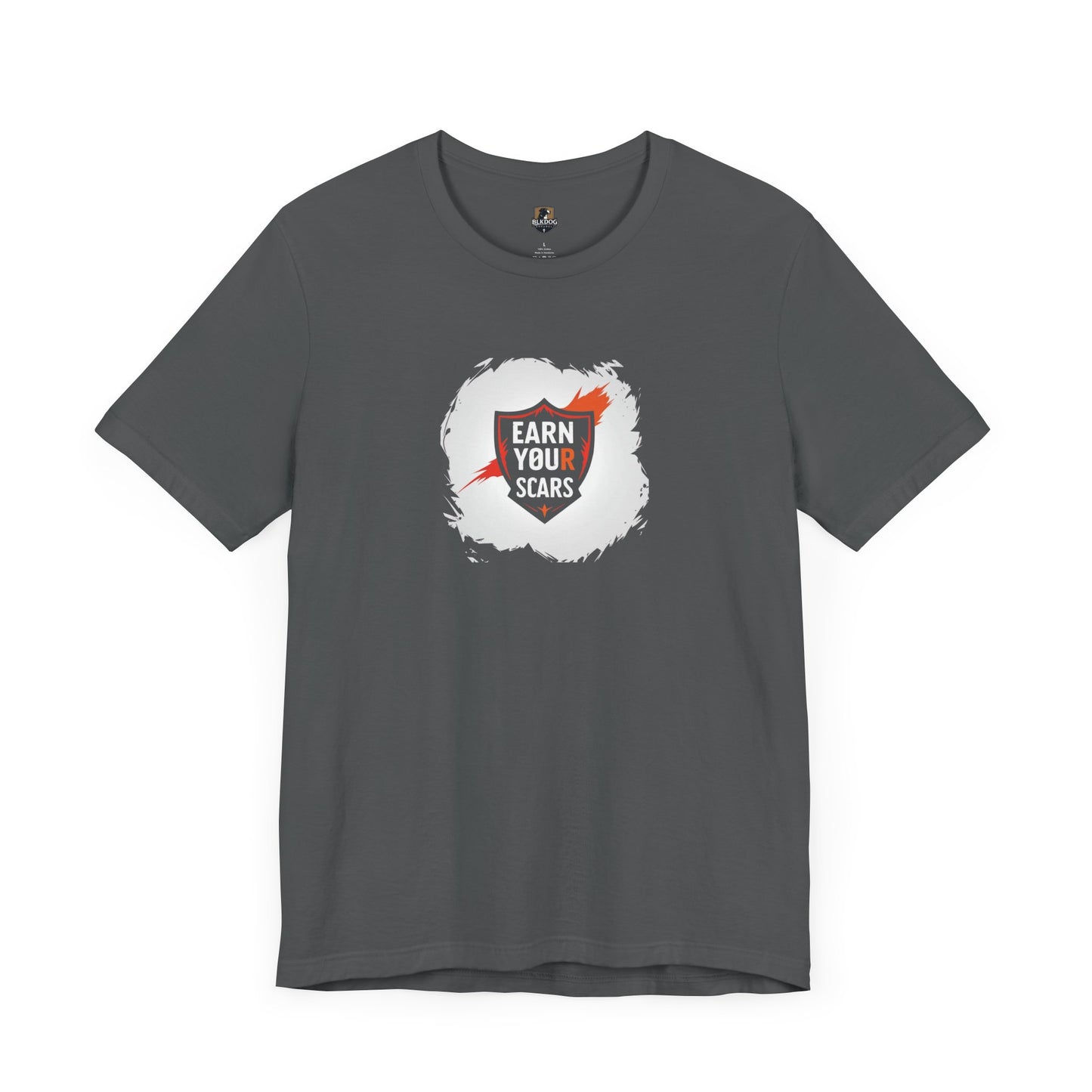 Unisex Motivational Tee - "Earn Your Scars" - Fitness Shirt for Gym Lovers, Gift for Athletes, Inspirational Apparel, Casual Wear, [...]