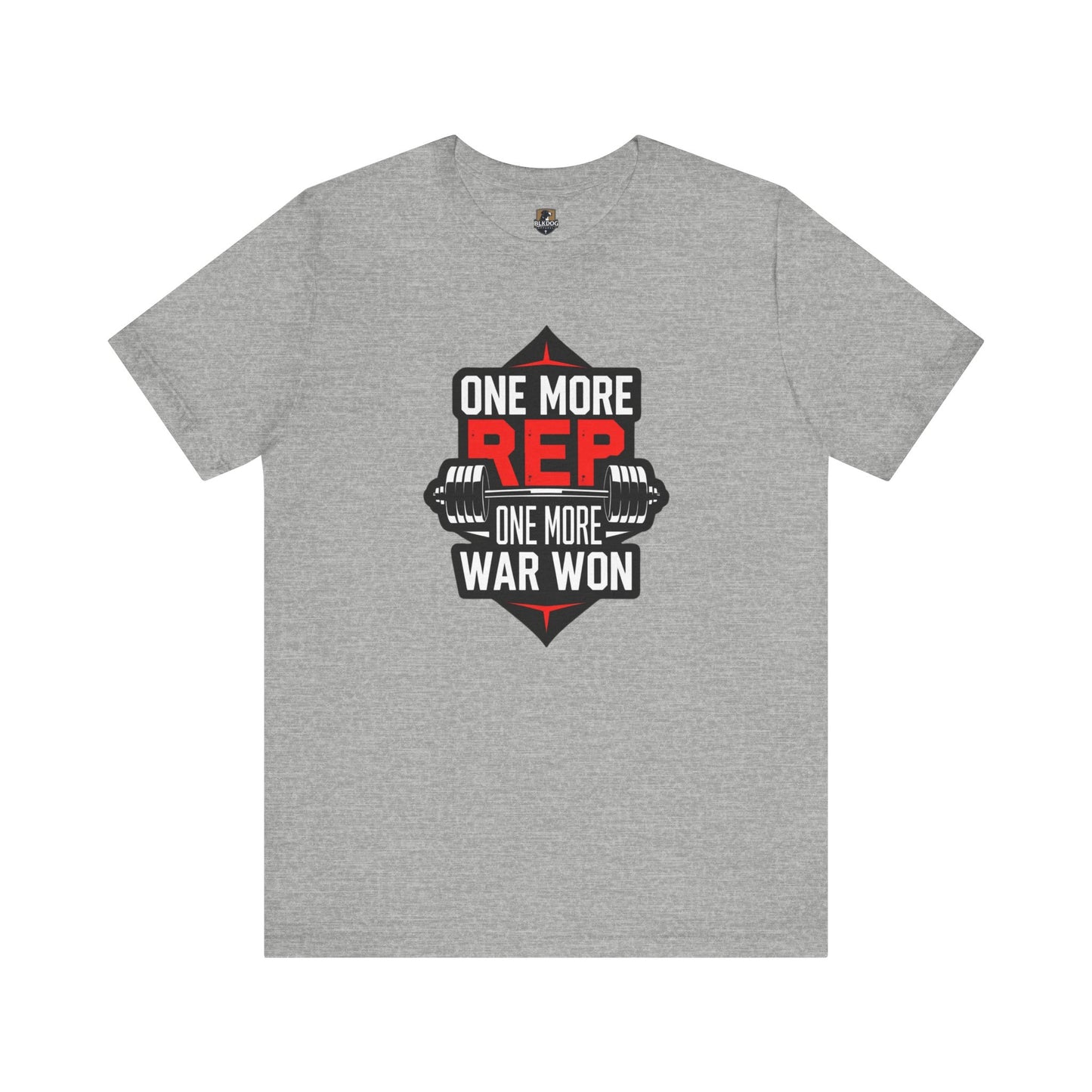 Motivational Fitness Tee - "One More Rep, One More War Won" Unisex Jersey Short Sleeve T-Shirt, Workout Shirt, Gym Apparel, Gift for [...]