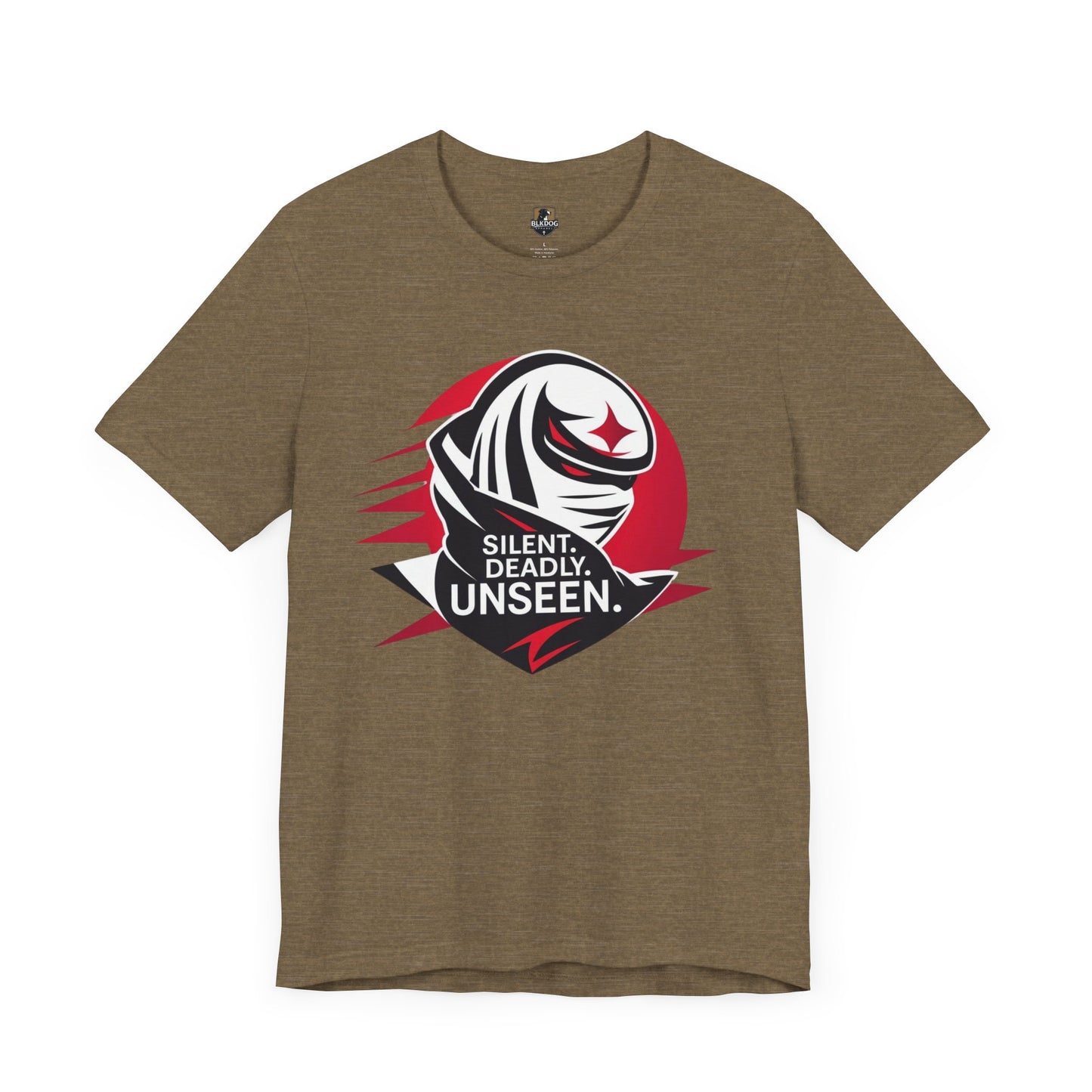 Silent Deadly Unseen Tee, Cool Graphic T-Shirt, Trendy Casual Wear, Gift for Ninja Fans, Streetwear Apparel, Unisex Short Sleeve Shirt