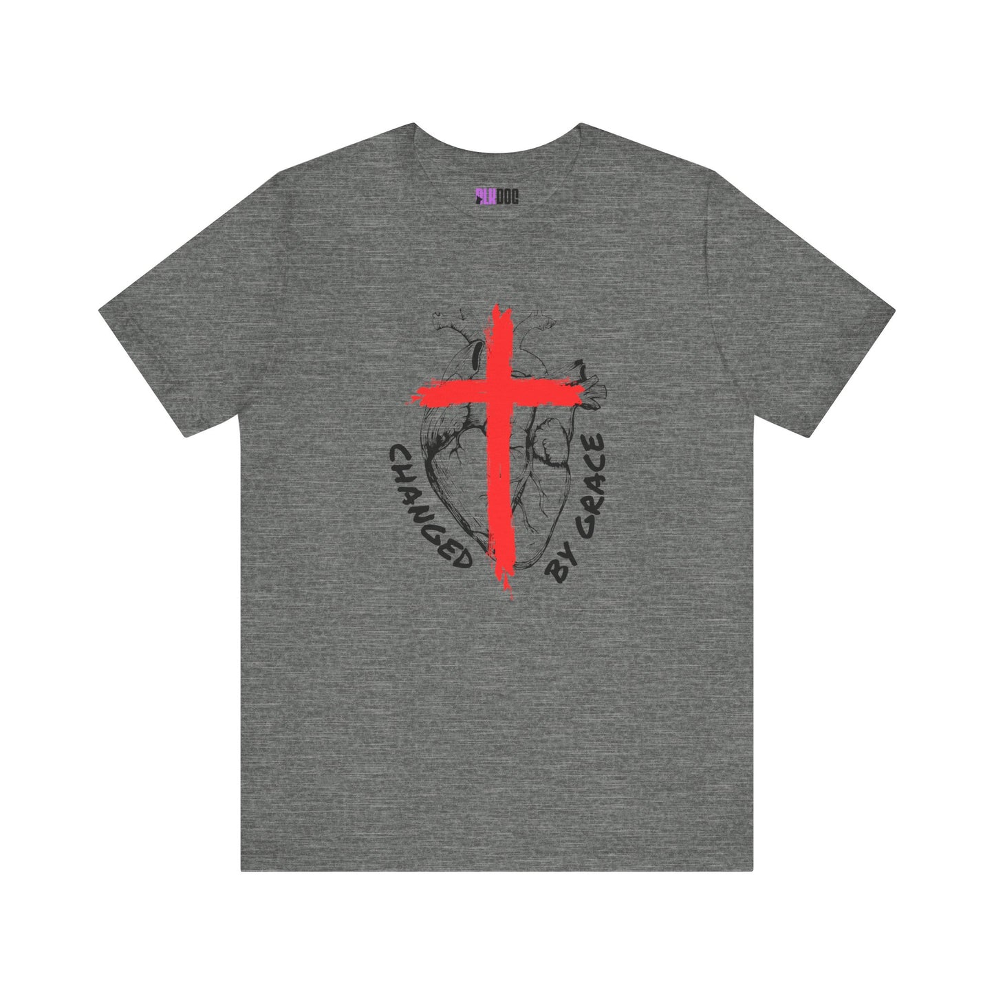 Christian Unisex Tee, Grace and Cross Shirt, Religious T-Shirt, Inspirational Top, Faith Apparel, Christian Clothing